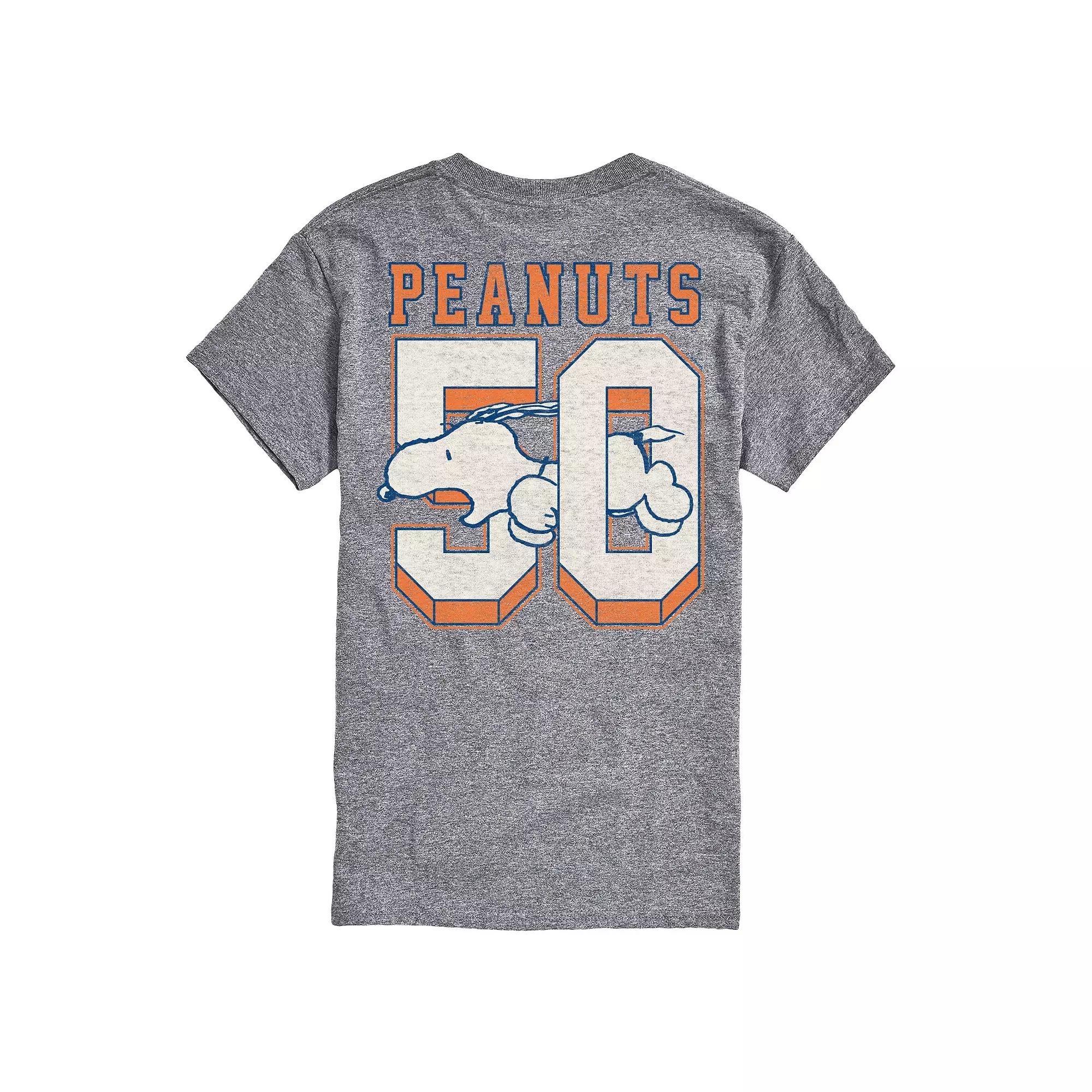 Men's Peanuts Snoopy Varsity Vintage Est. 50 Graphic Tee,  Product Image