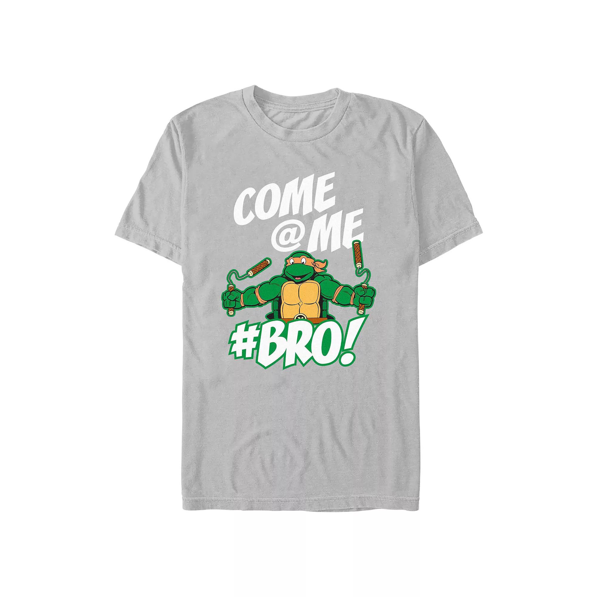 Men's Teenage Mutant Ninja Turtles Come At Me Bro Graphic Tee, Size: XS, Silver Product Image
