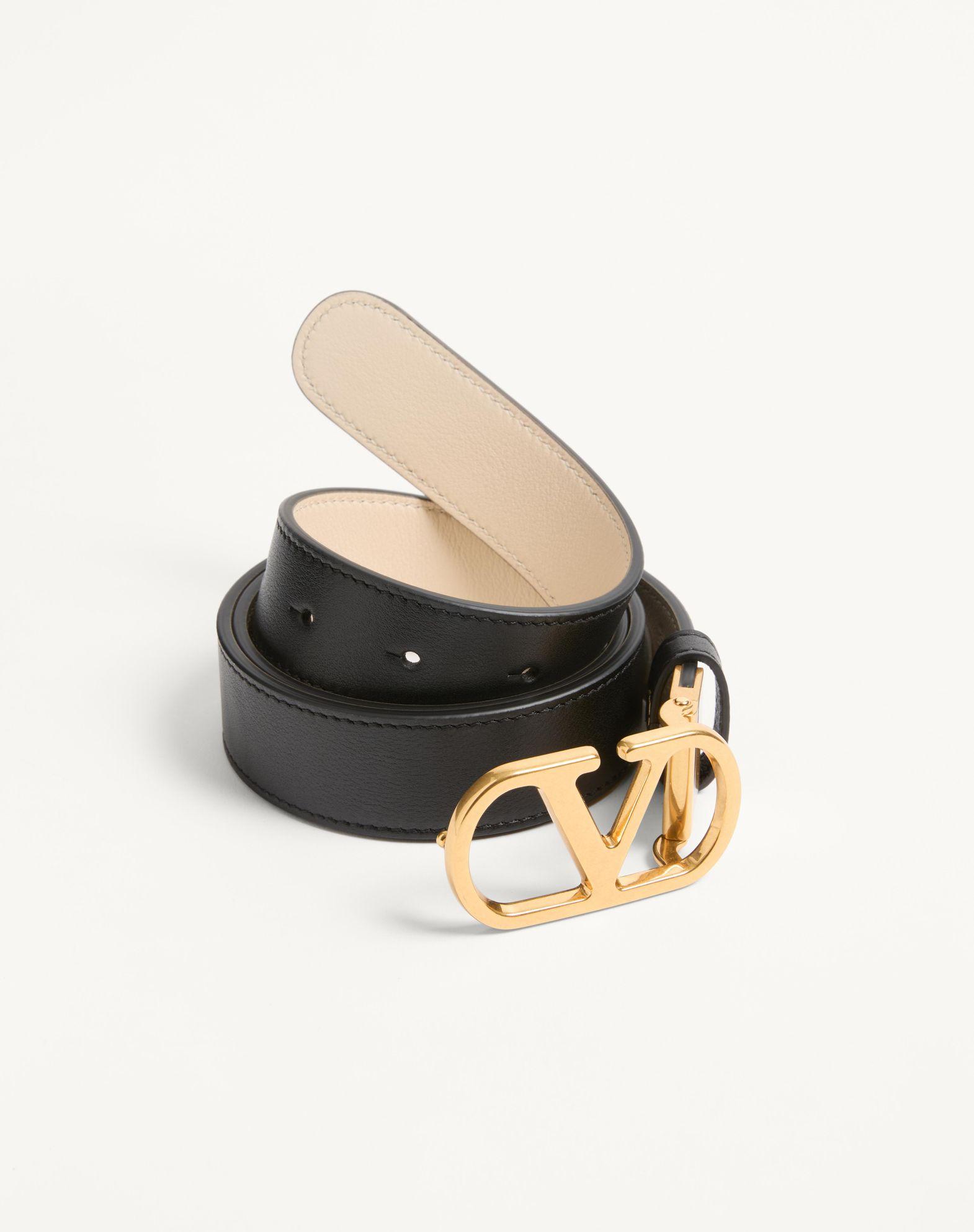 Vlogo Signature Reversible Shiny Calfskin Belt 30 Mm Product Image