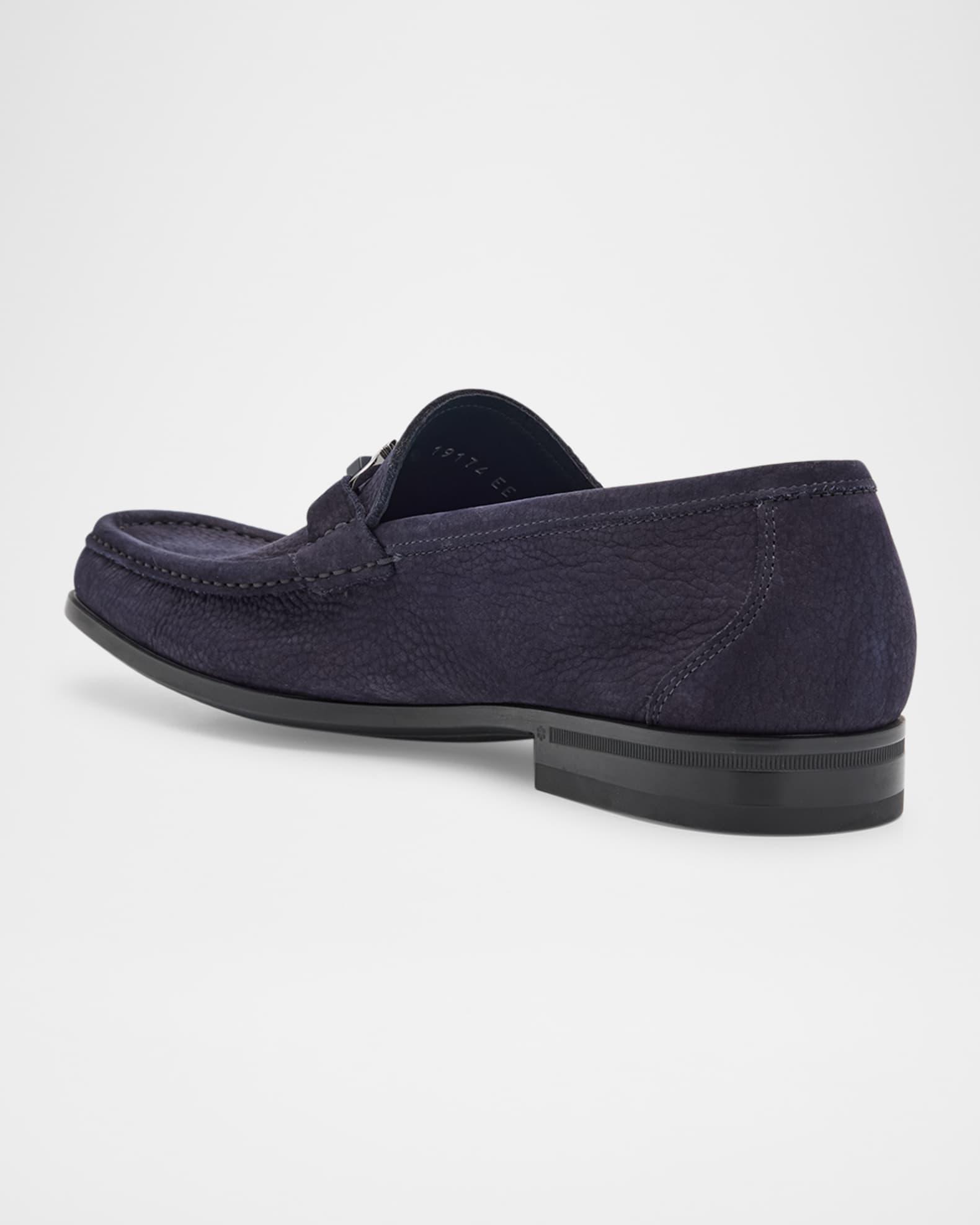 Men's Grandioso Leather Gancini-Bit Loafers Product Image