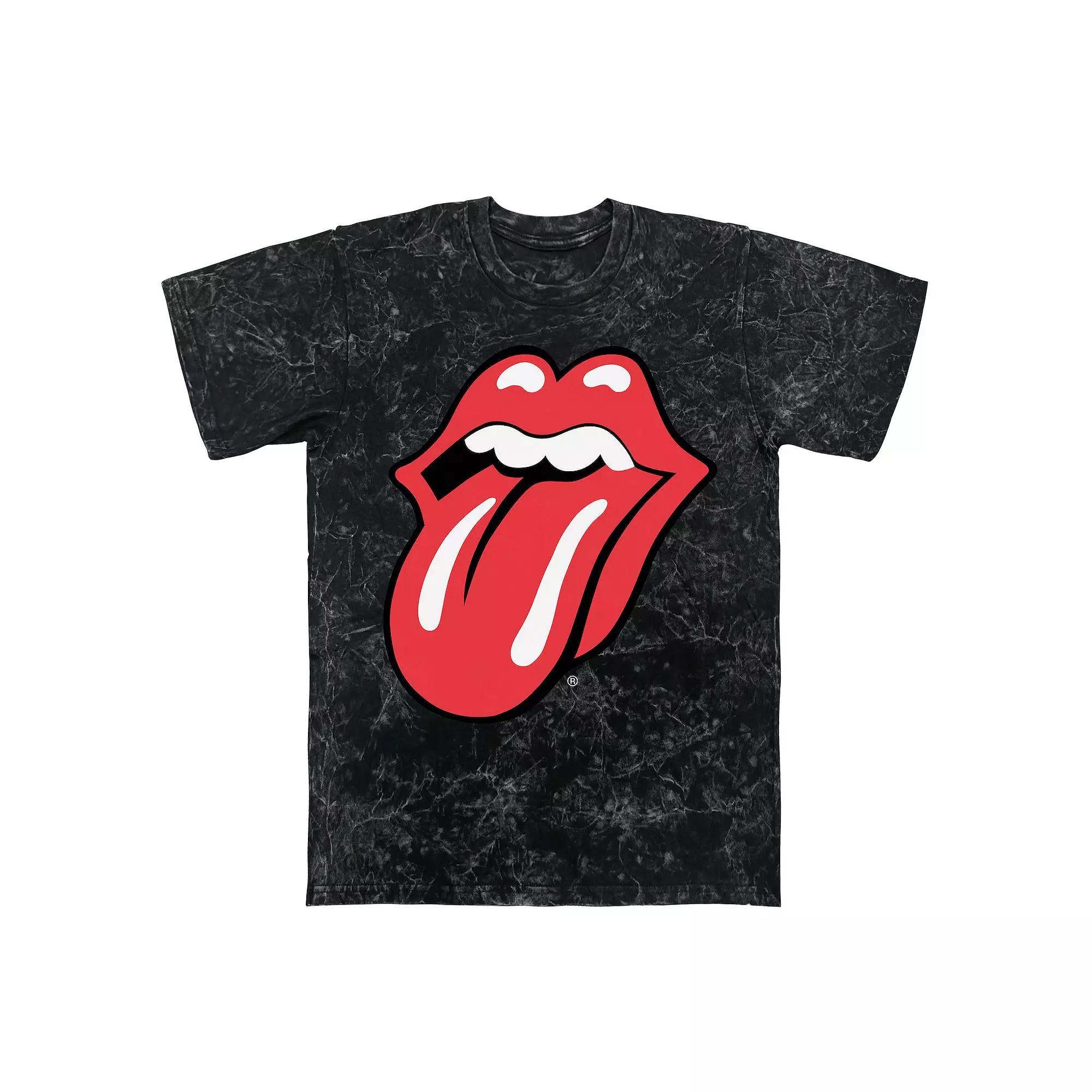 Men's Rolling Stones Tongue Logo Mineral Wash Graphic Tee,  Product Image