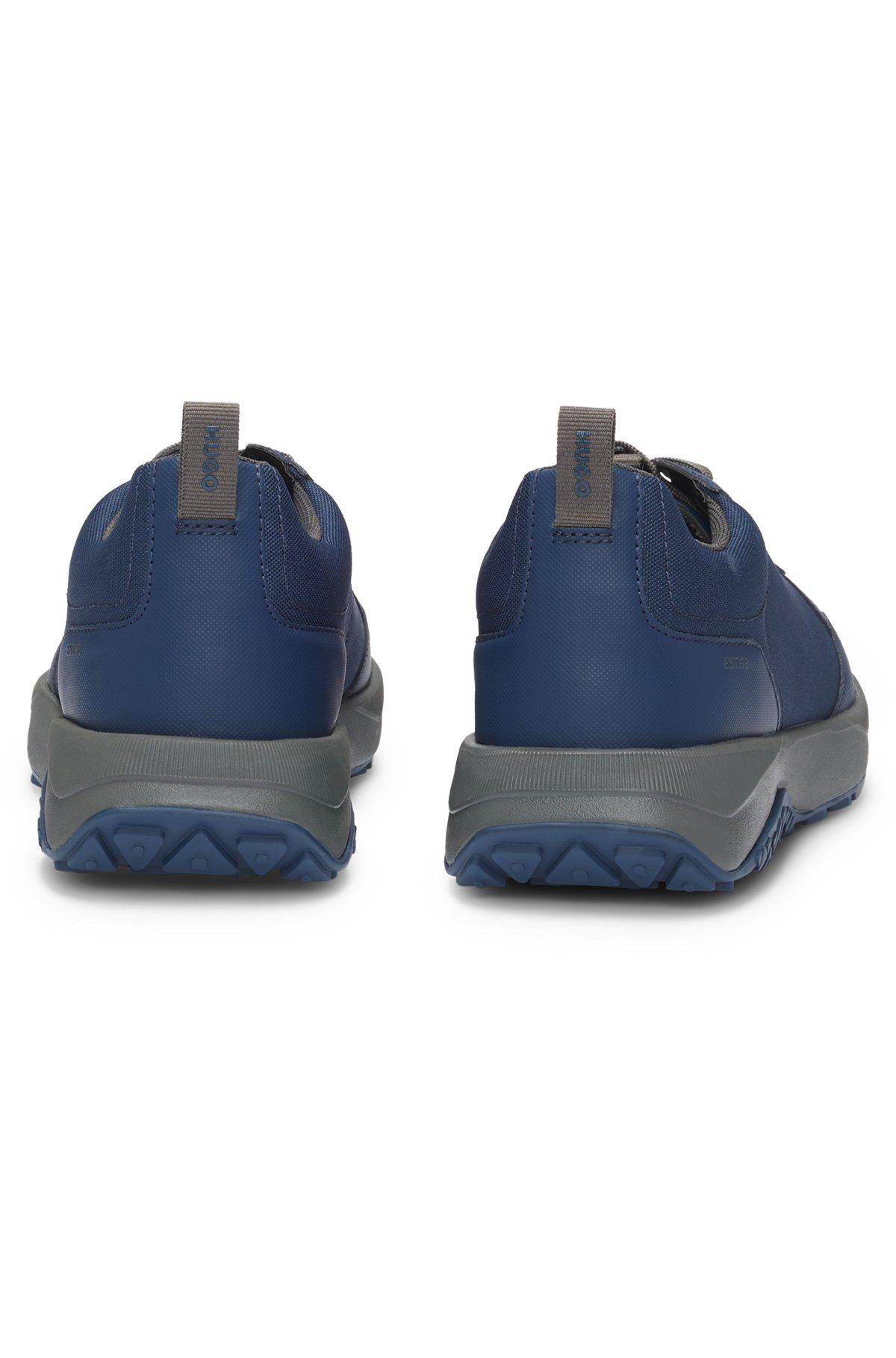 Mixed-material trainers with logo-tape trim Product Image