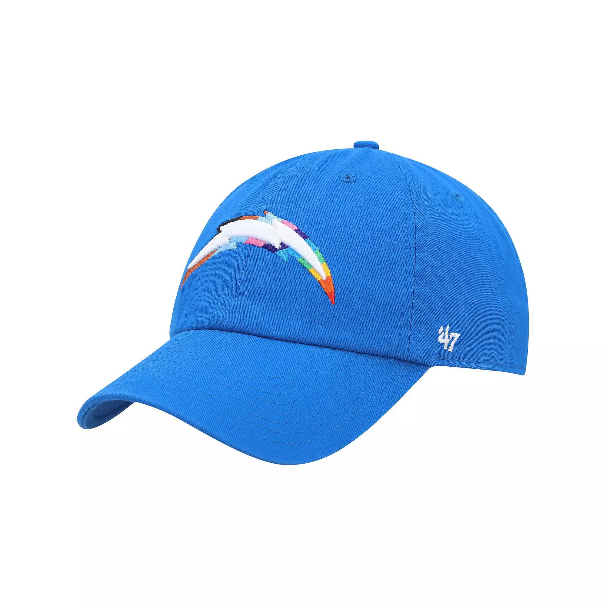 Men's '47 Powder Blue Los Angeles Chargers Pride Clean Up Adjustable Hat, Light Product Image