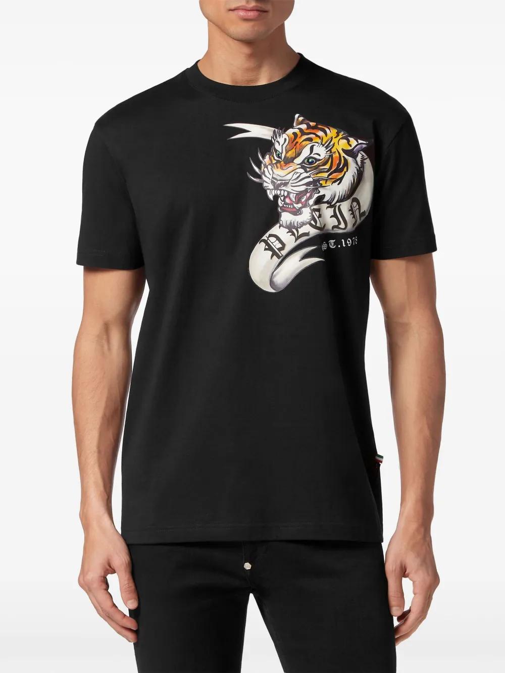 graphic-print cotton T-shirt Product Image
