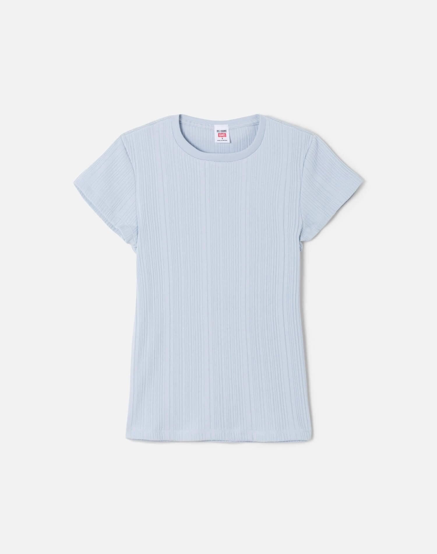 Hanes Varigated 60s Slim Tee - Light Blue Product Image