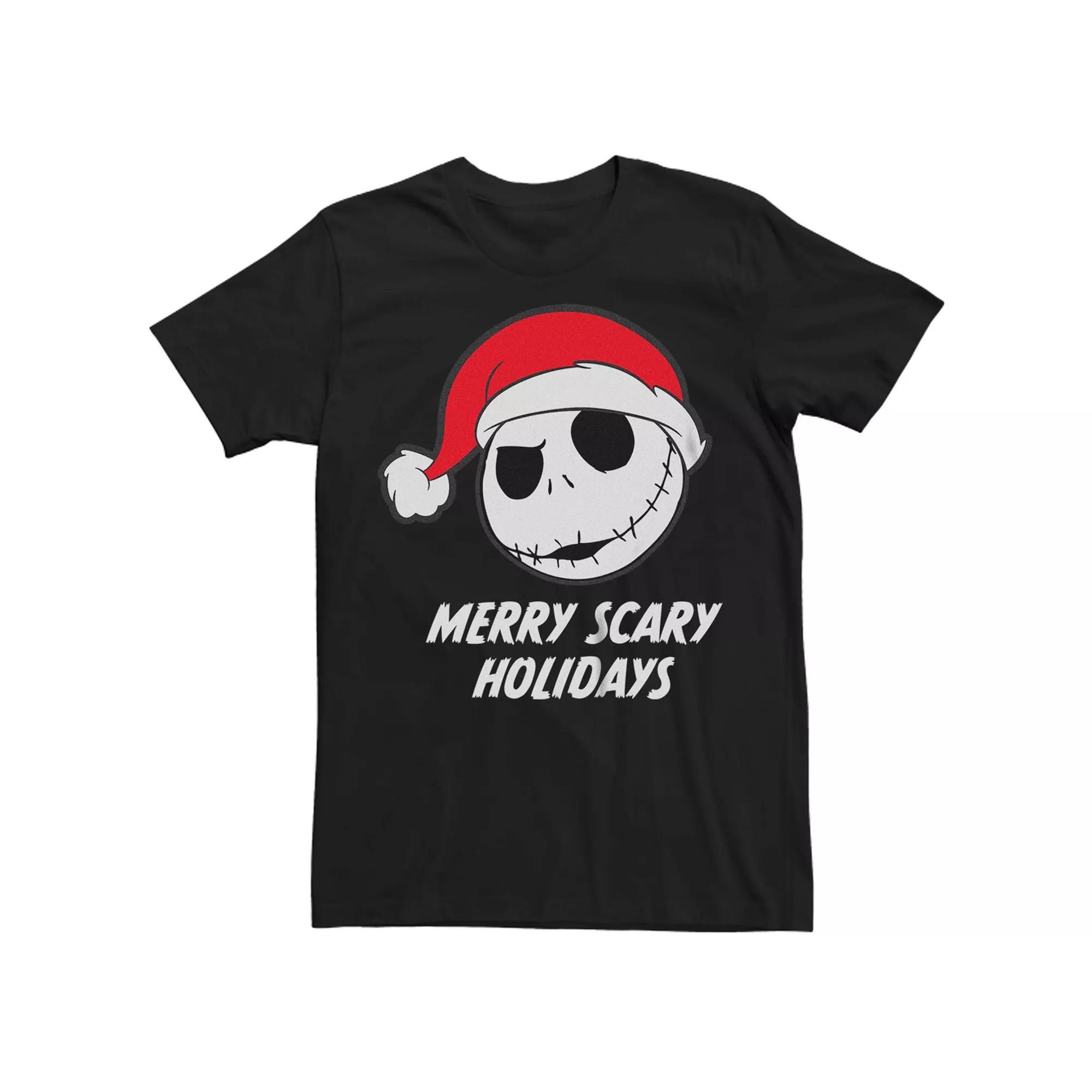 Disney's The Nightmare Before Christmas Jack Merry Scary Holidays Men's Tee,  Product Image
