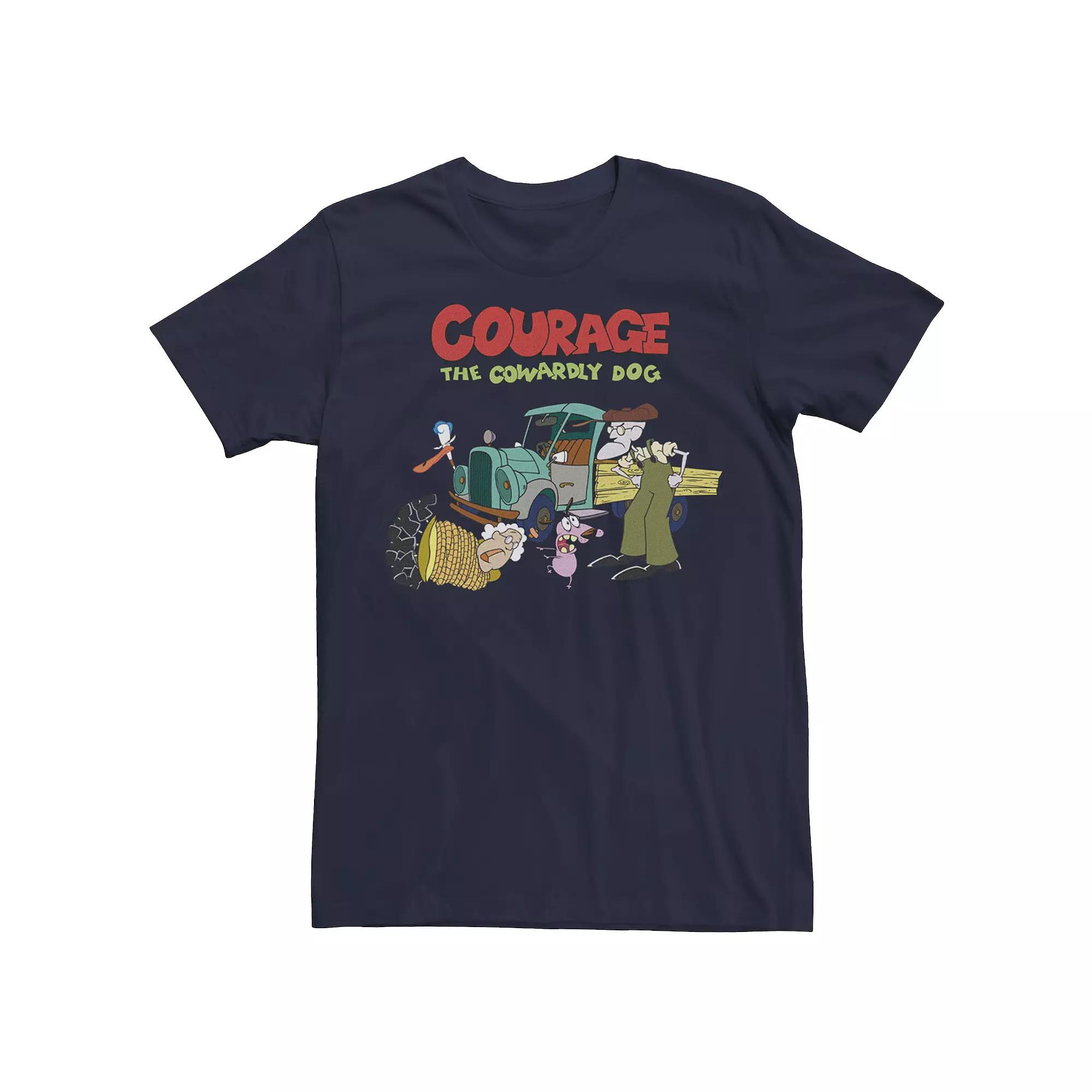 Men's Courage The Cowardly Dog Scene Logo Tee,  Product Image