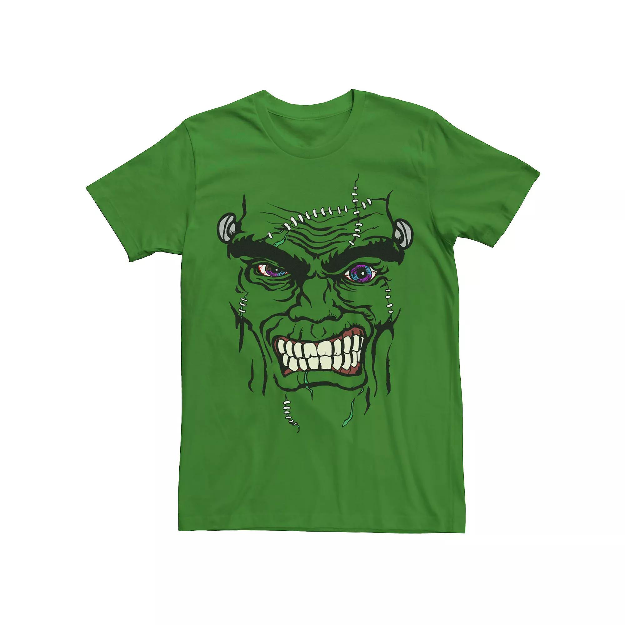 Men's Frankenstein Angry Face Tee,  Product Image