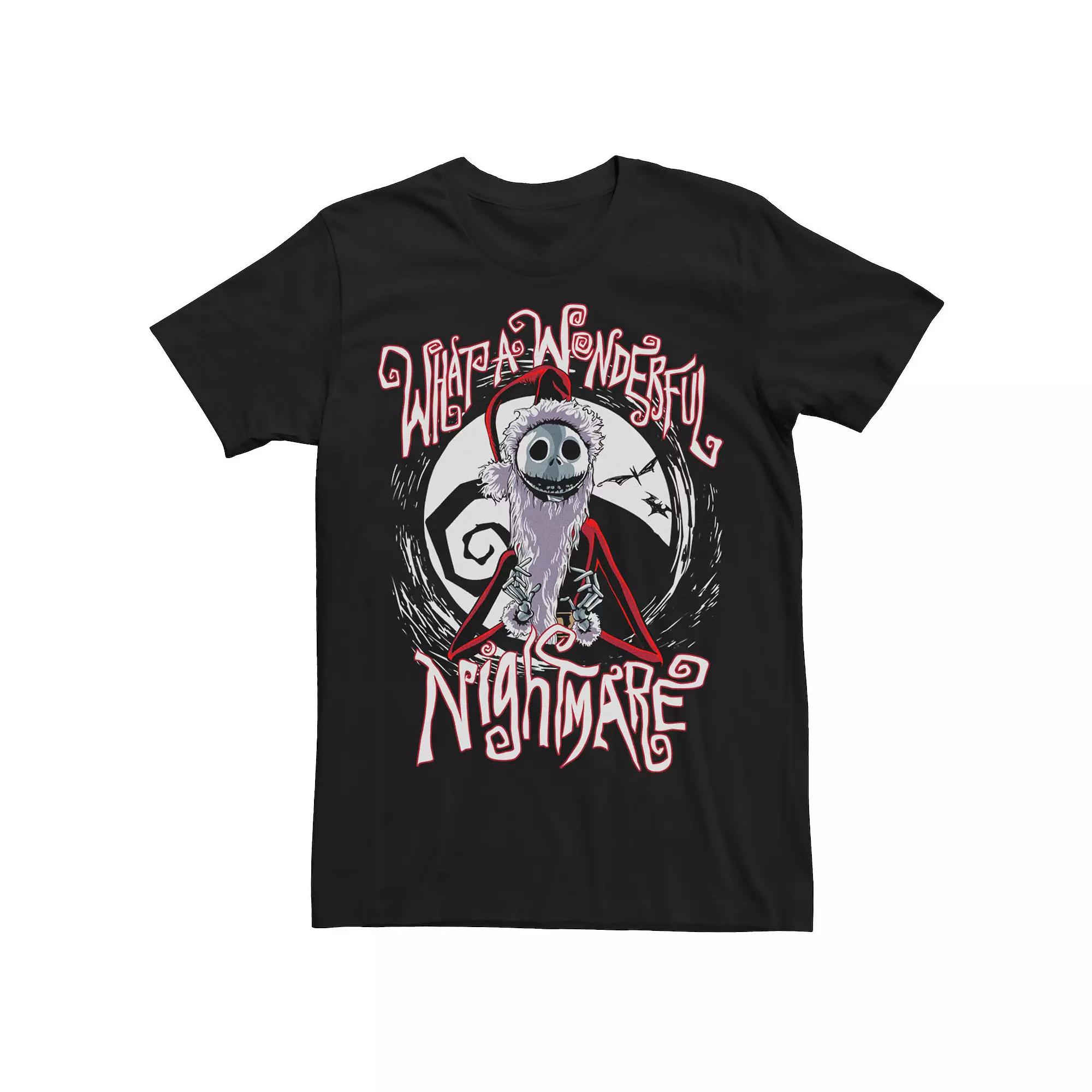 Disney's The Nightmare Before Christmas Jack Skellington Men's Santa Claus Tee,  Product Image