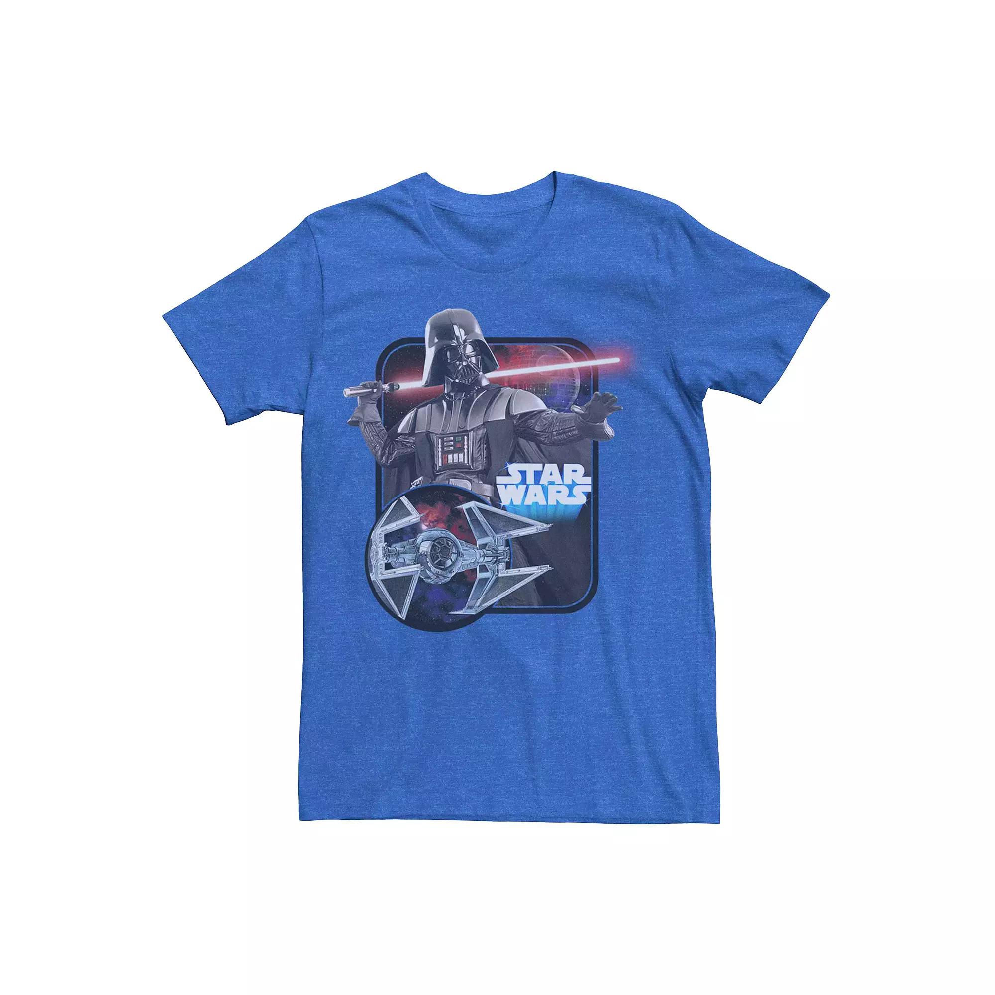 Men's Star Wars Darth Vader Tie Fight Poster Graphic Tee,  Product Image