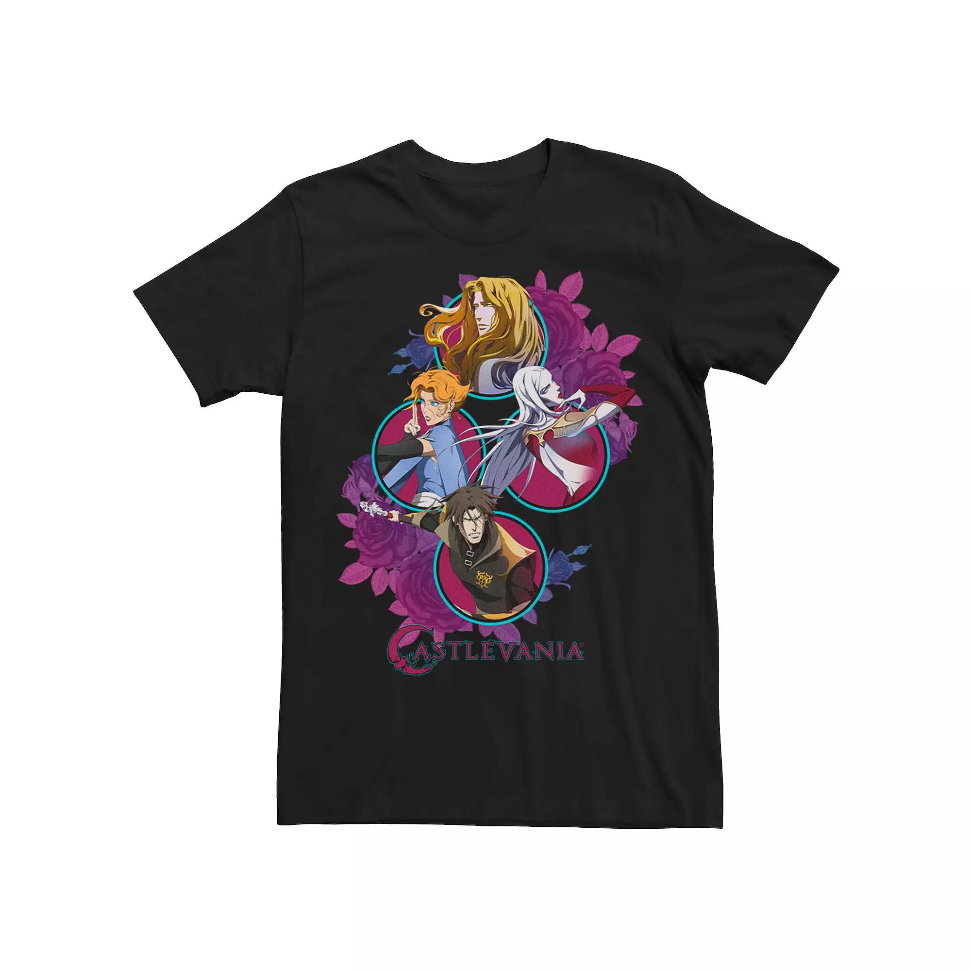 Men's Netflix Castlevania Hero Floral Stack Tee,  Product Image