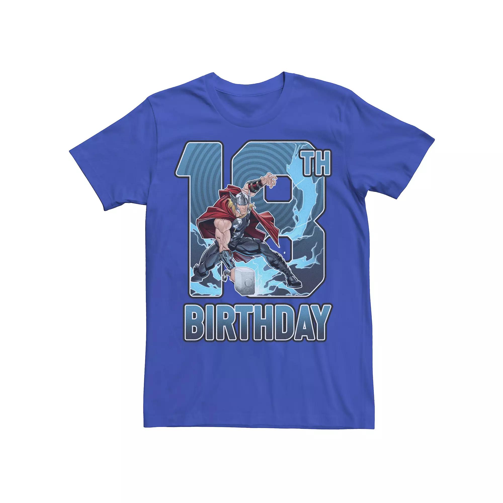 Men's Marvel Thor Hammer 18th Birthday Graphic Tee,  Product Image