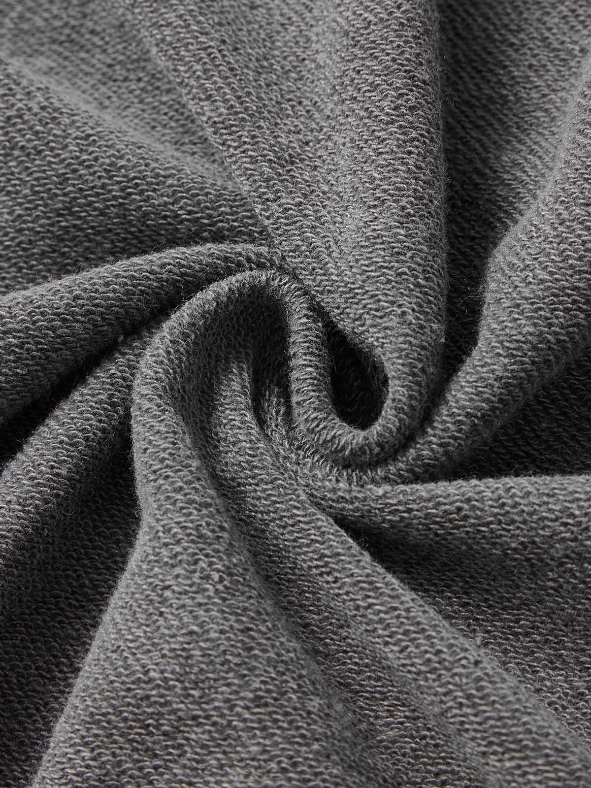 Men's Oversized Relaxed Graphic Vintage Washed Zip-Up Hoodie Product Image