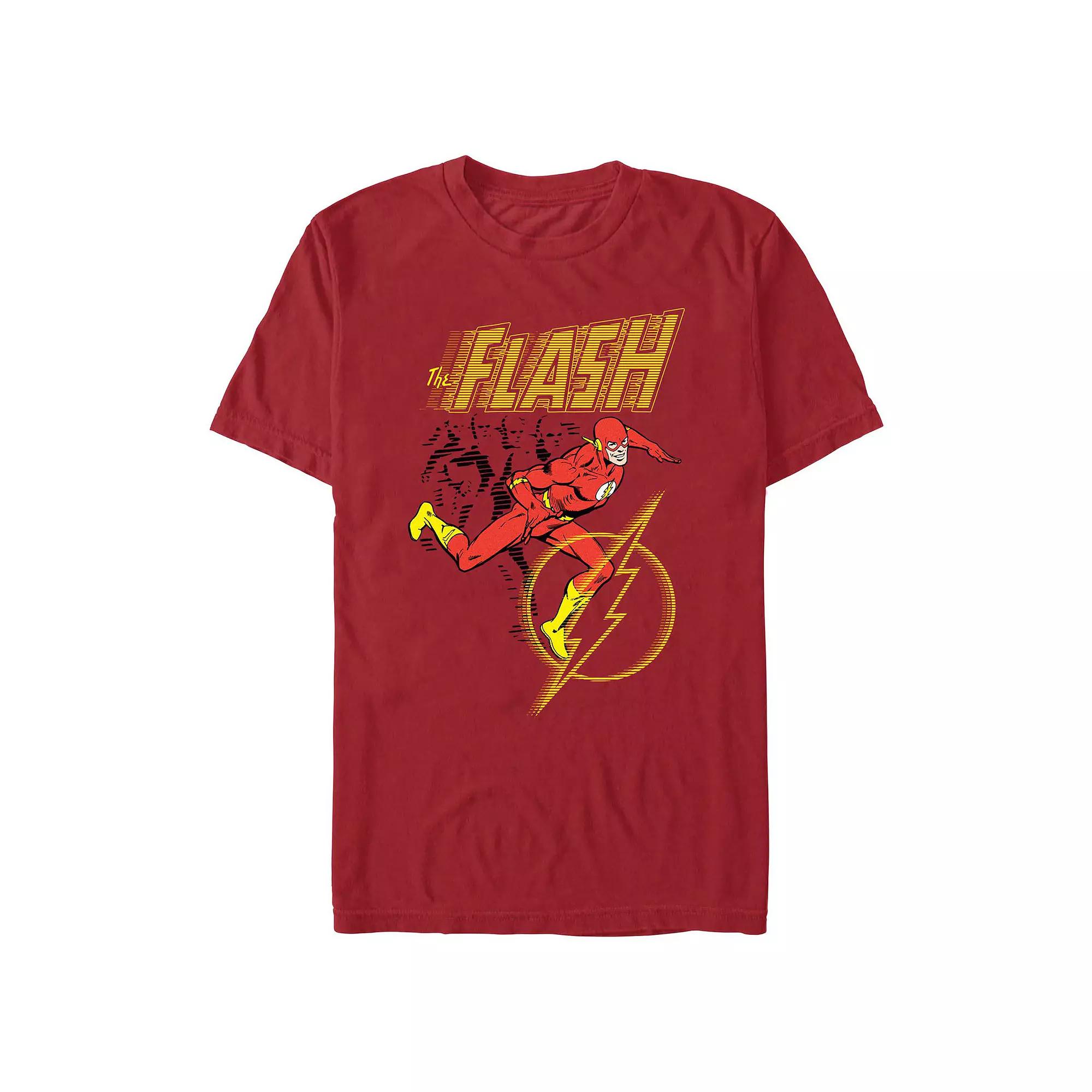 Men's The Flash Running Lines Poster Graphic Tee,  Product Image