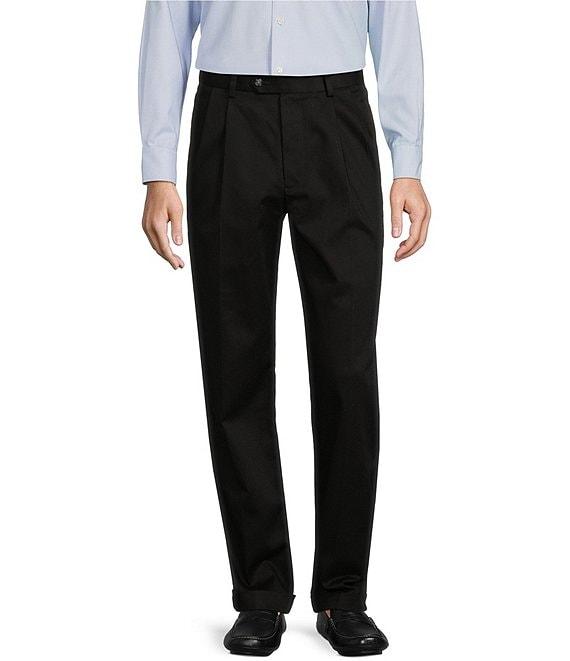 Roundtree & Yorke TravelSmart CoreComfort Big & Tall Non-Iron Pleated Classic Fit Chino Pants Product Image