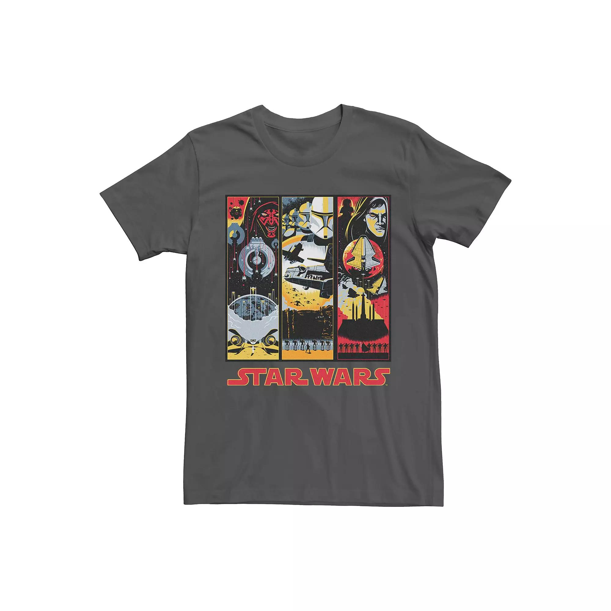 Men's Star Wars Episodes Tonal Poster Graphic Tee, Size: 3XL, Grey Product Image