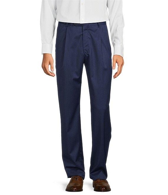 Hart Schaffner Marx Chicago Classic Fit Pleated Solid Dress Pants Product Image