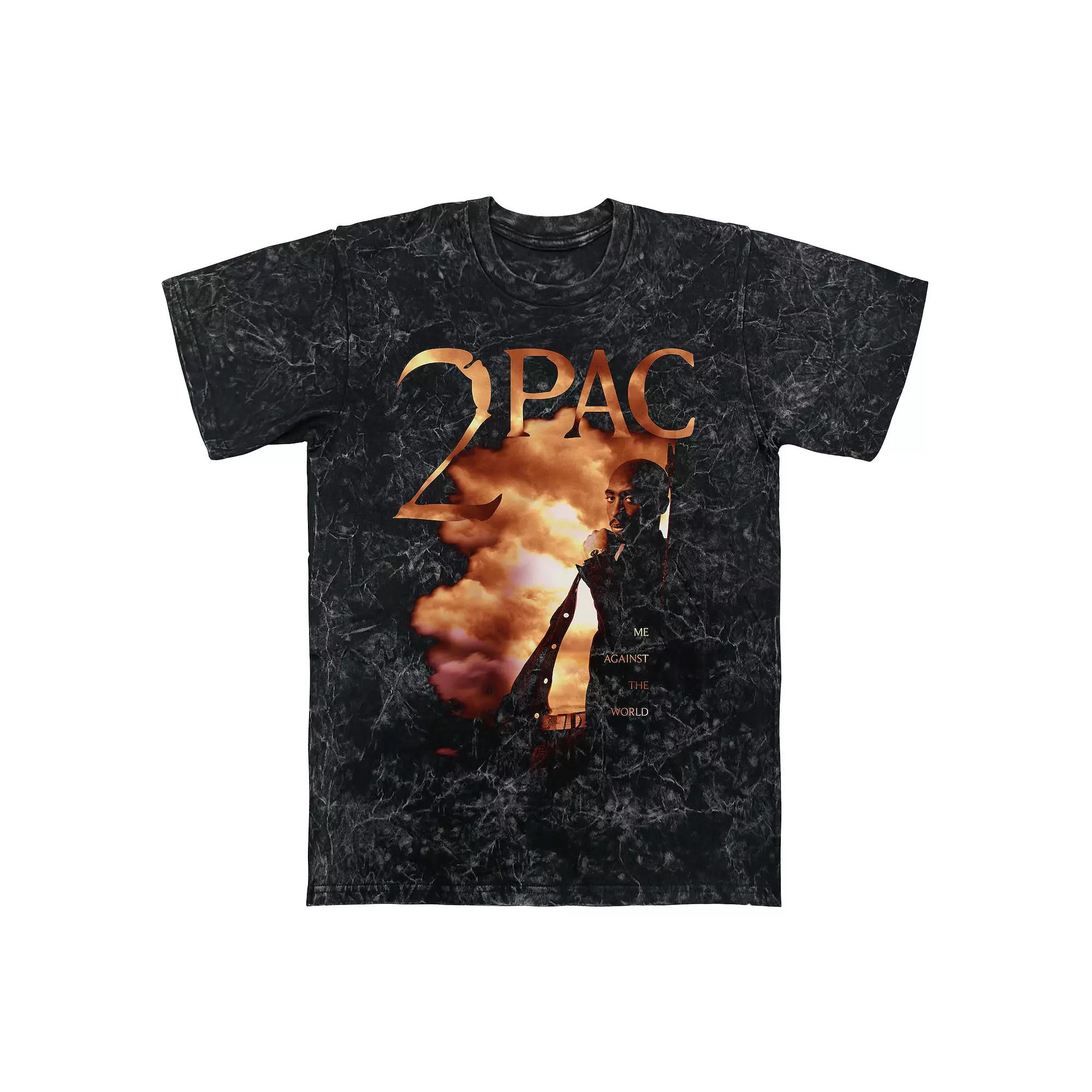 Men's Tupac Shakur Me Against The World Mineral Wash Graphic Tee,  Product Image