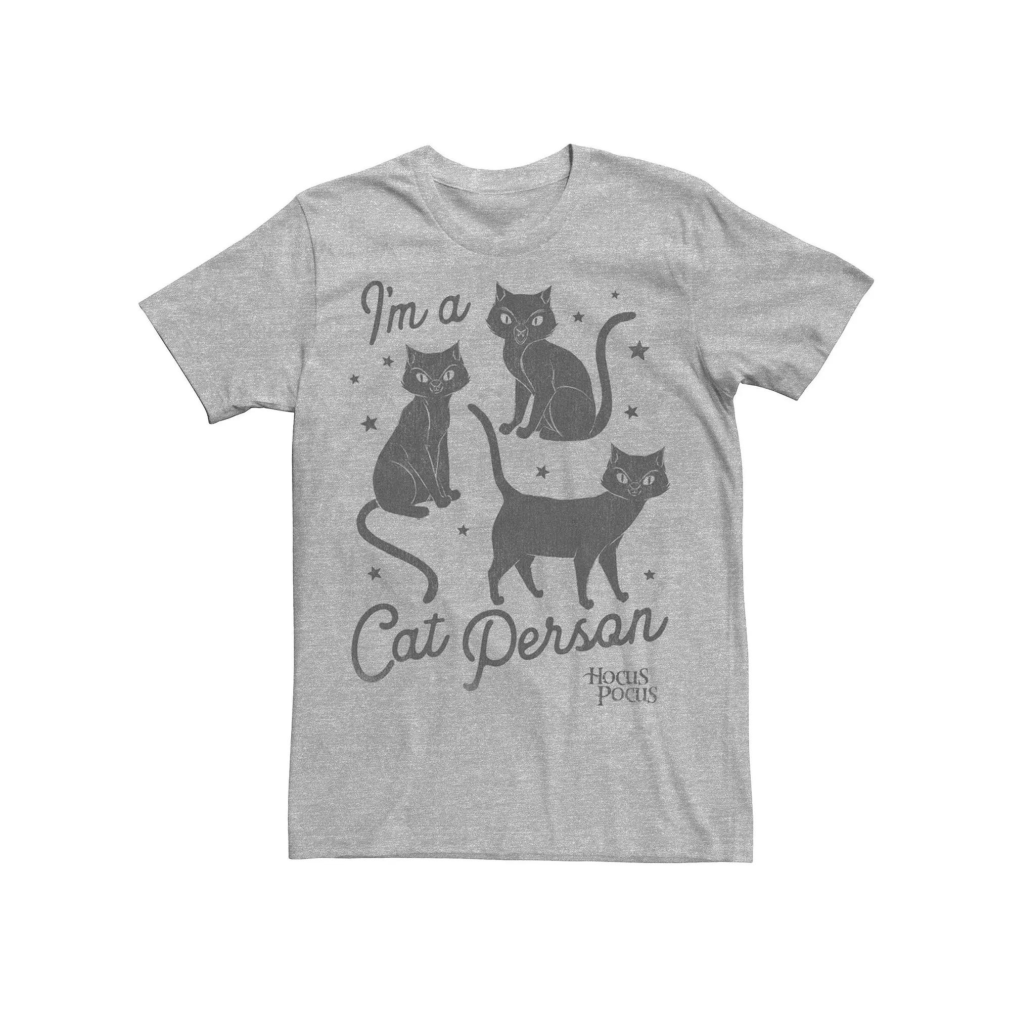 Men's Hocus Pocus Cat Person Text Tee,  Product Image