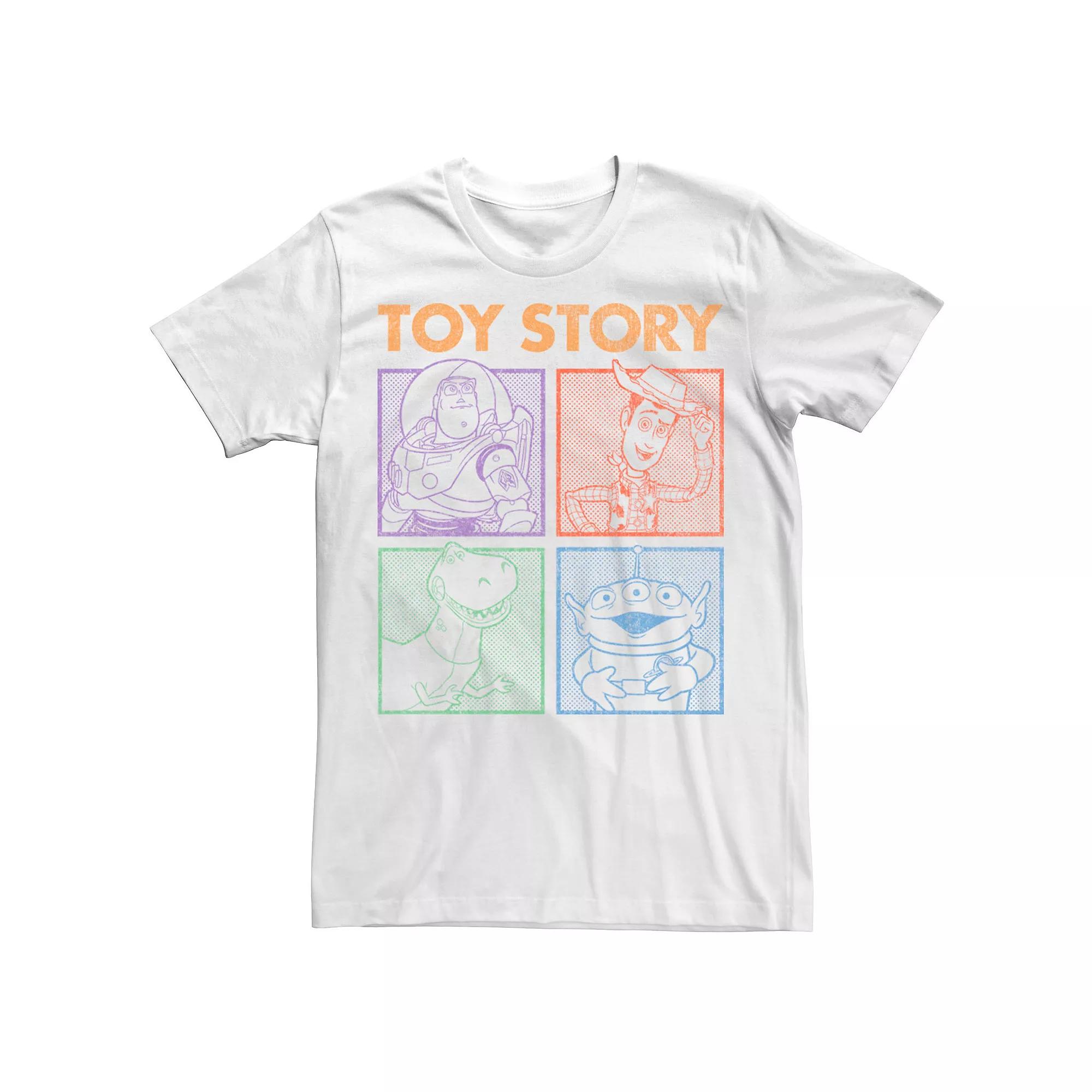 Disney / Pixar's Toy Story Men's Group Shot Dotted Panels Tee,  Product Image