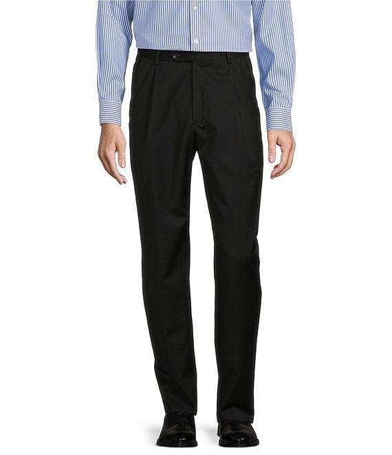 Hart Schaffner Marx Chicago Classic Fit Pleated Solid Dress Pants Product Image