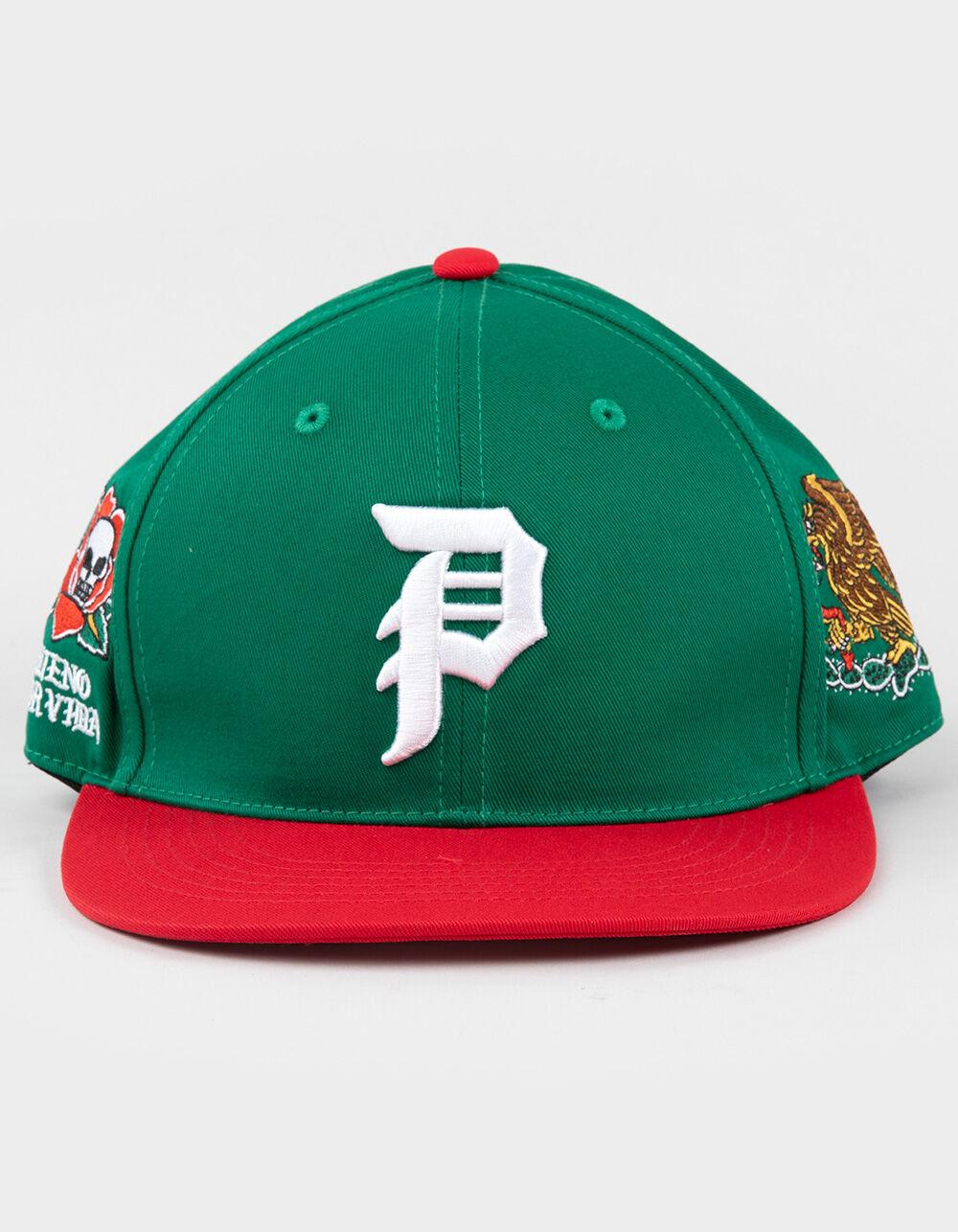 PRIMITIVE Por Vida Snapback Hat - GREEN COMBO Product Image