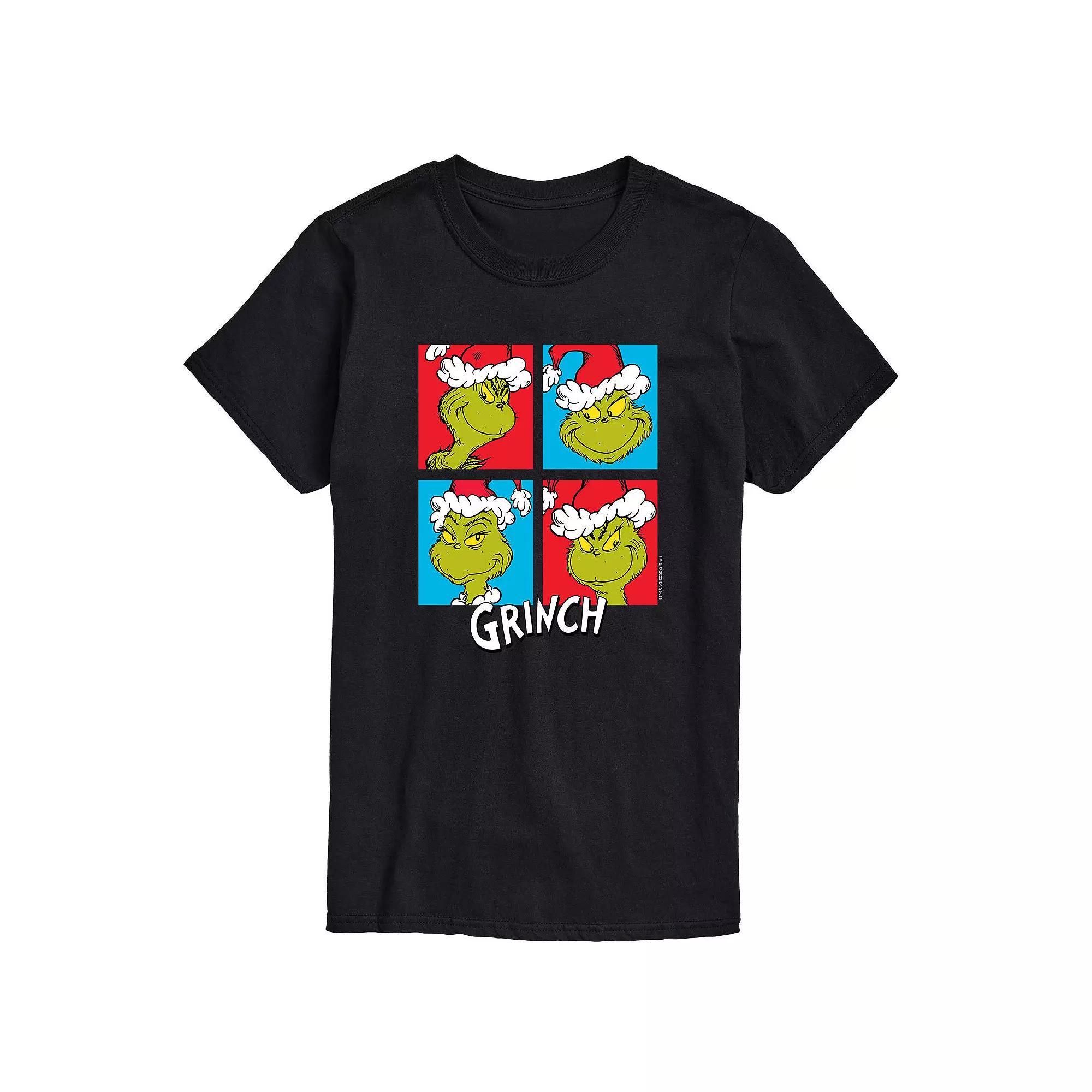 Men's Dr. Seuss Grinch Grid Tee,  Product Image