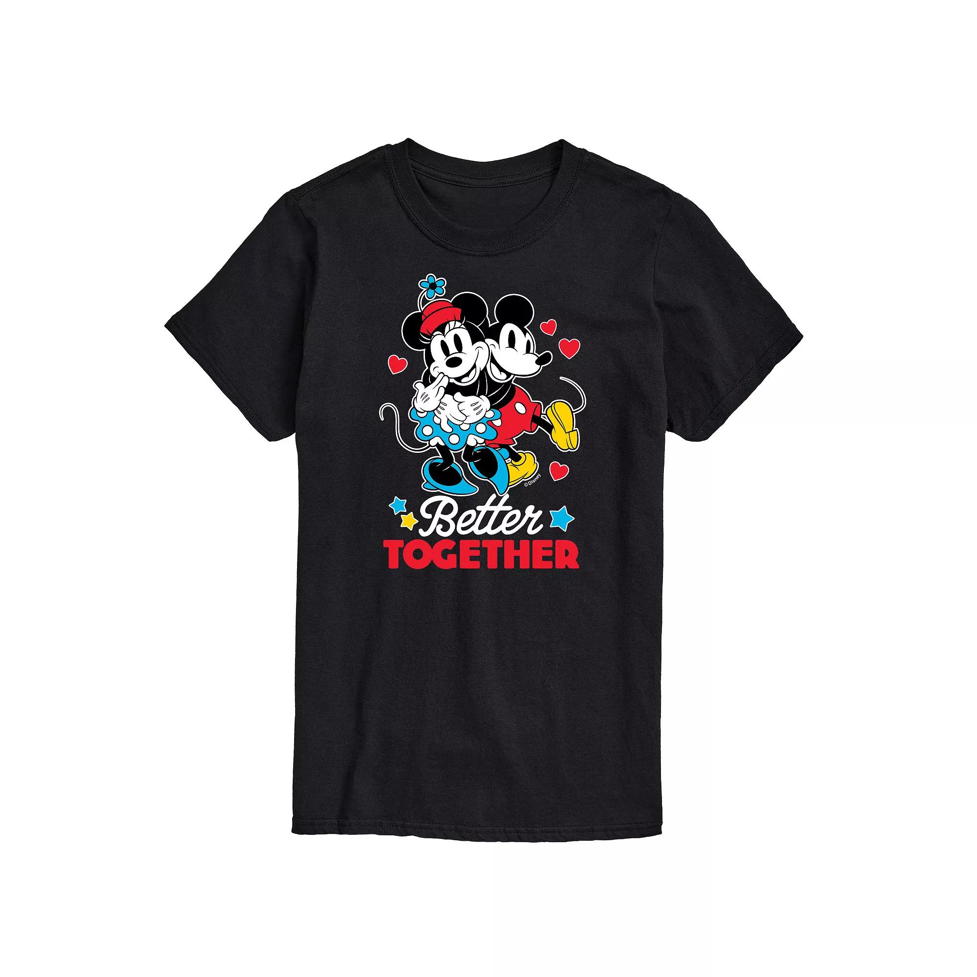 Disney's Mickey & Minnie Mouse Big & Tall Better Together Graphic Tee, Men's,  Product Image