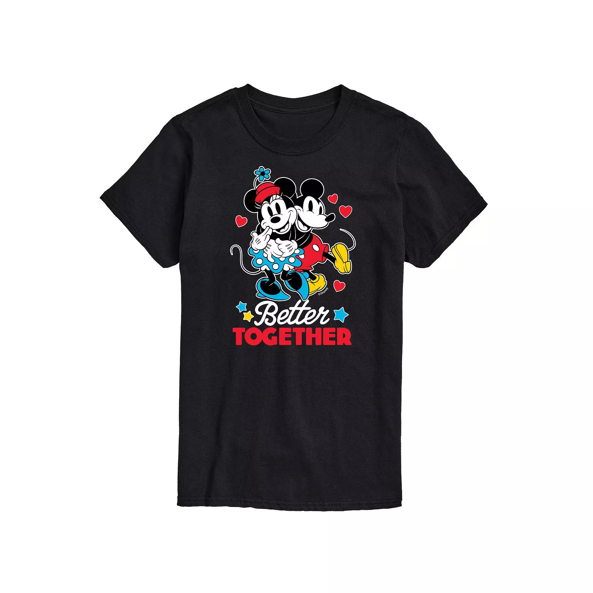 Disney's Mickey & Minnie Mouse Big & Tall Better Together Graphic Tee, Men's,  Product Image