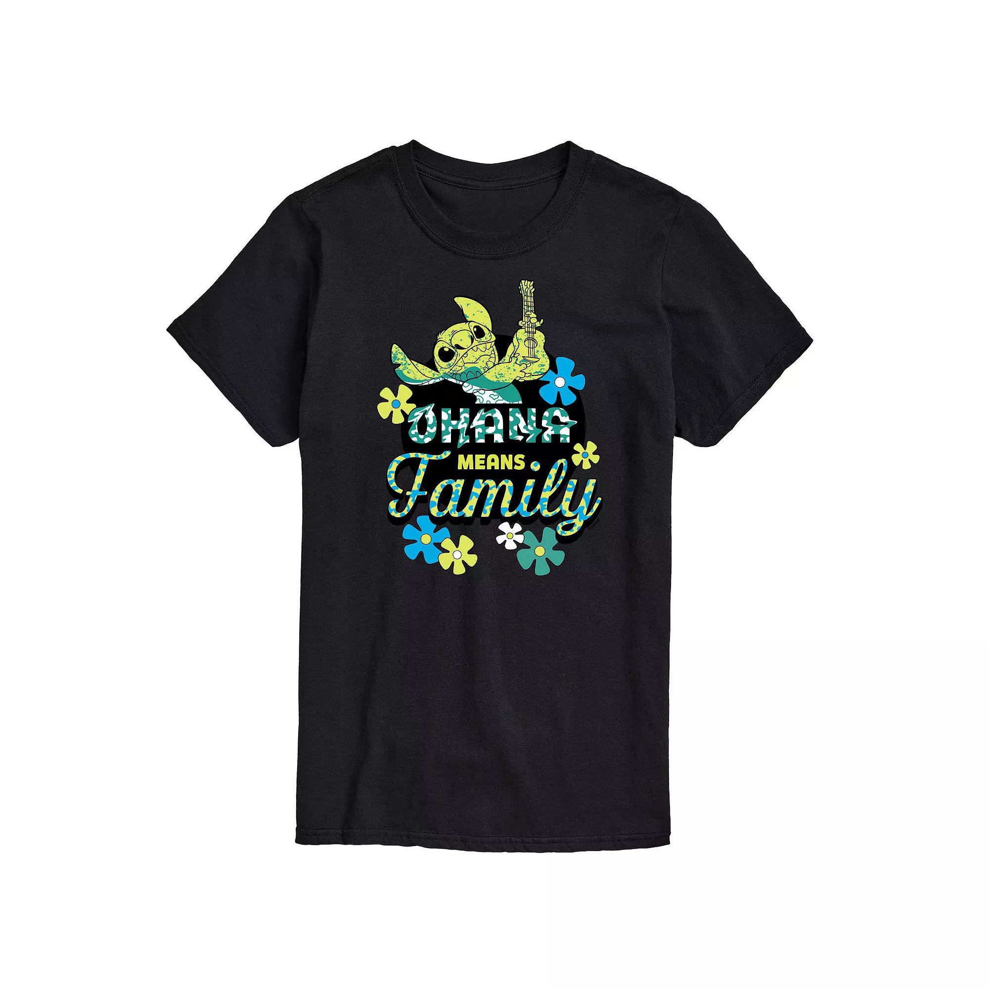 Disney's Lilo & Stitch Big & Tall Ohana Means Family Graphic Tee, Men's,  Product Image