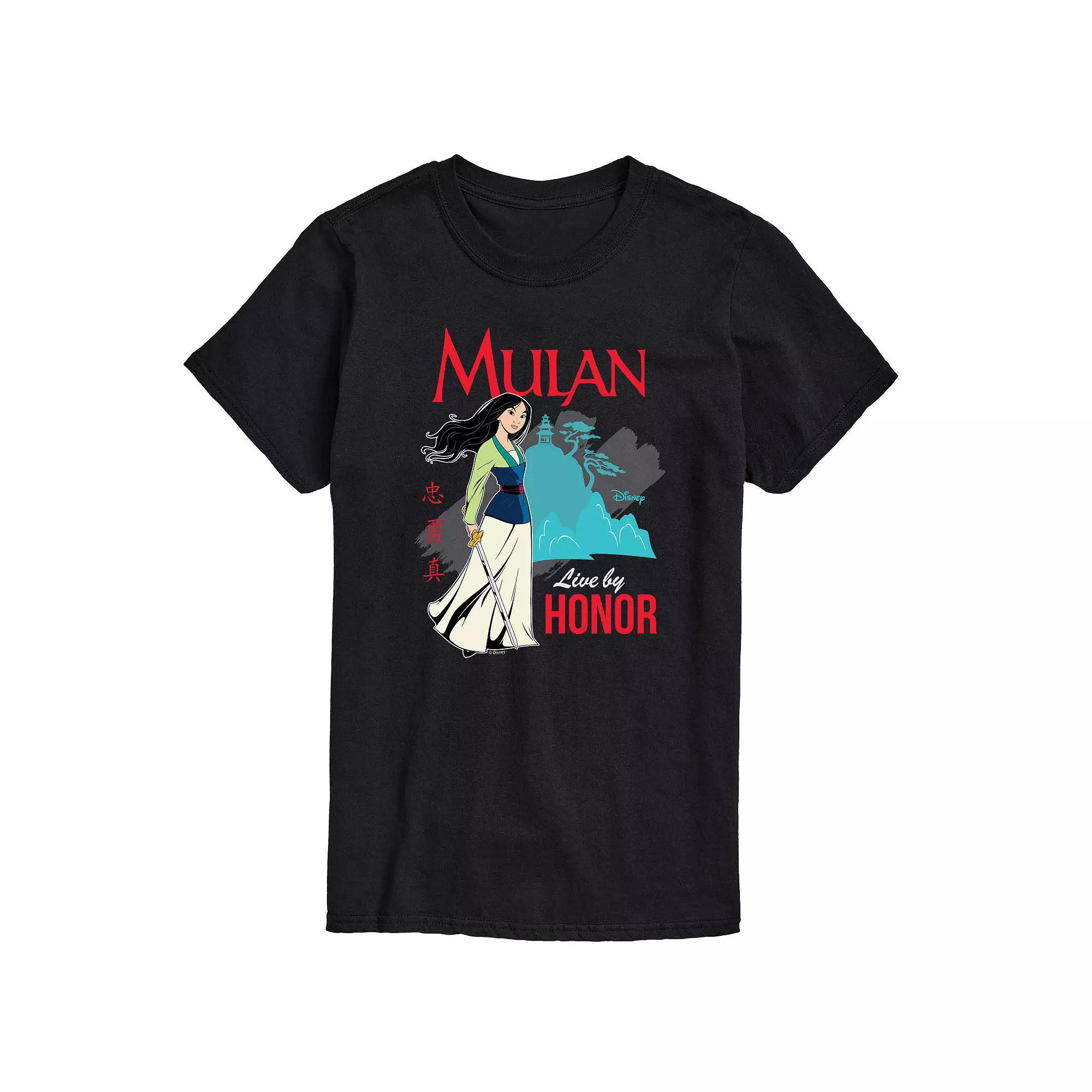 Disney's Mulan Men's Live By Honor Tee,  Product Image