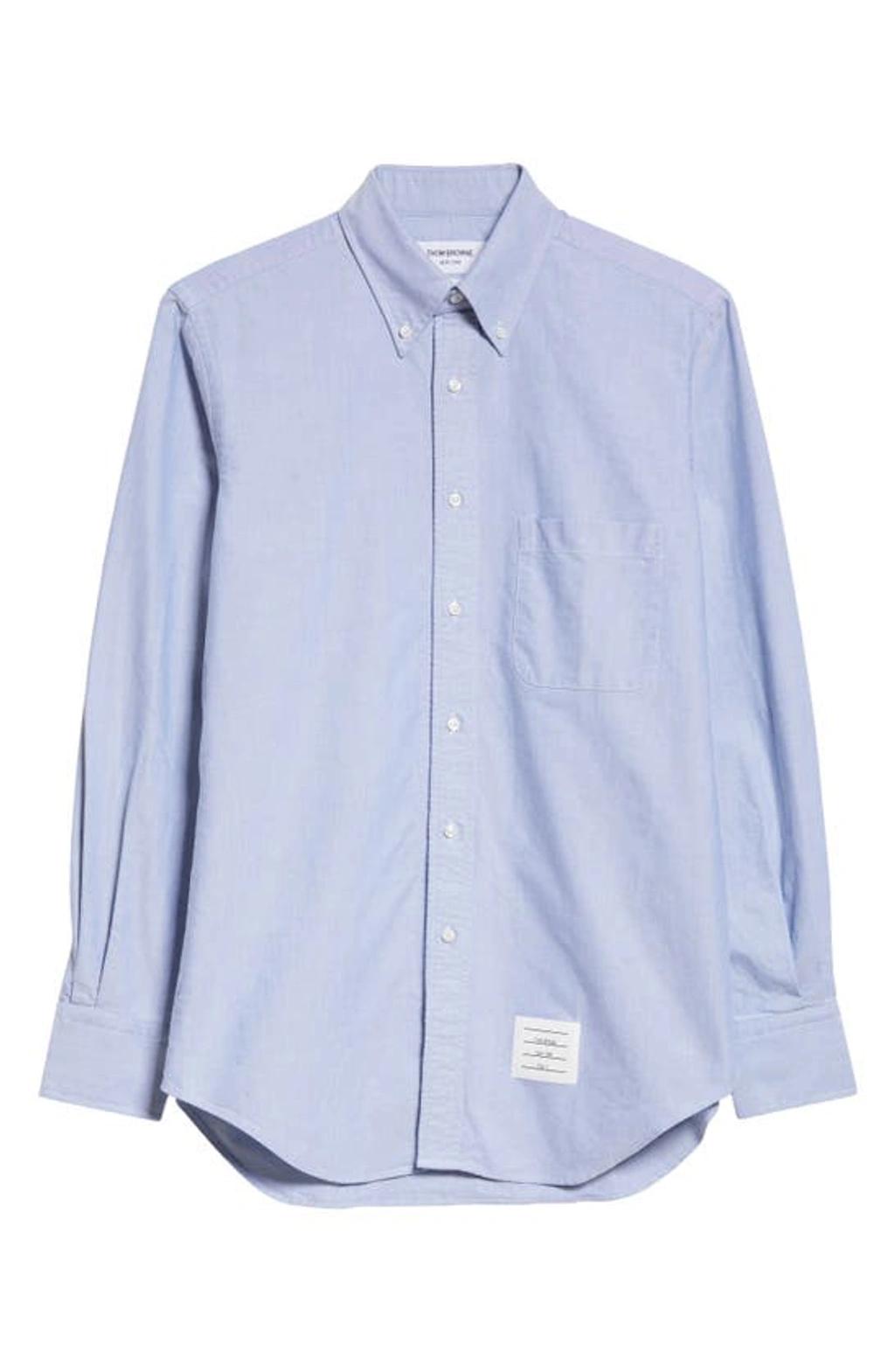 Thom Browne Men's Classic Fit Cotton Button-Down Shirt Product Image