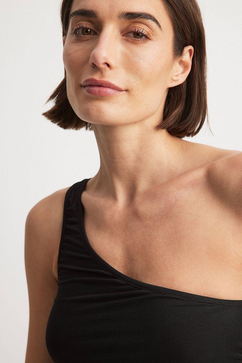 Draped Mesh Top Product Image
