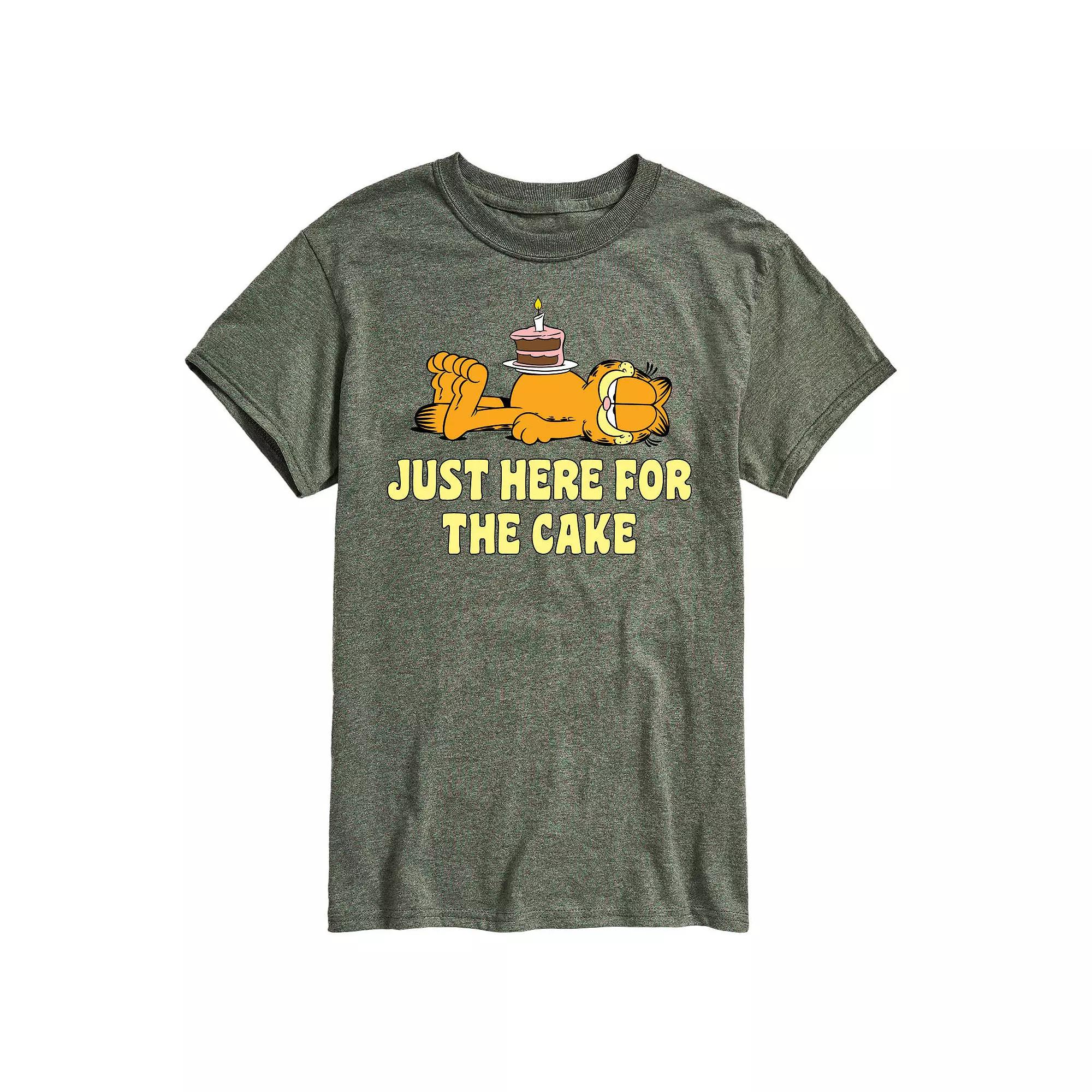 Men's Garfield Just Here For Cake Graphic Tee,  Product Image