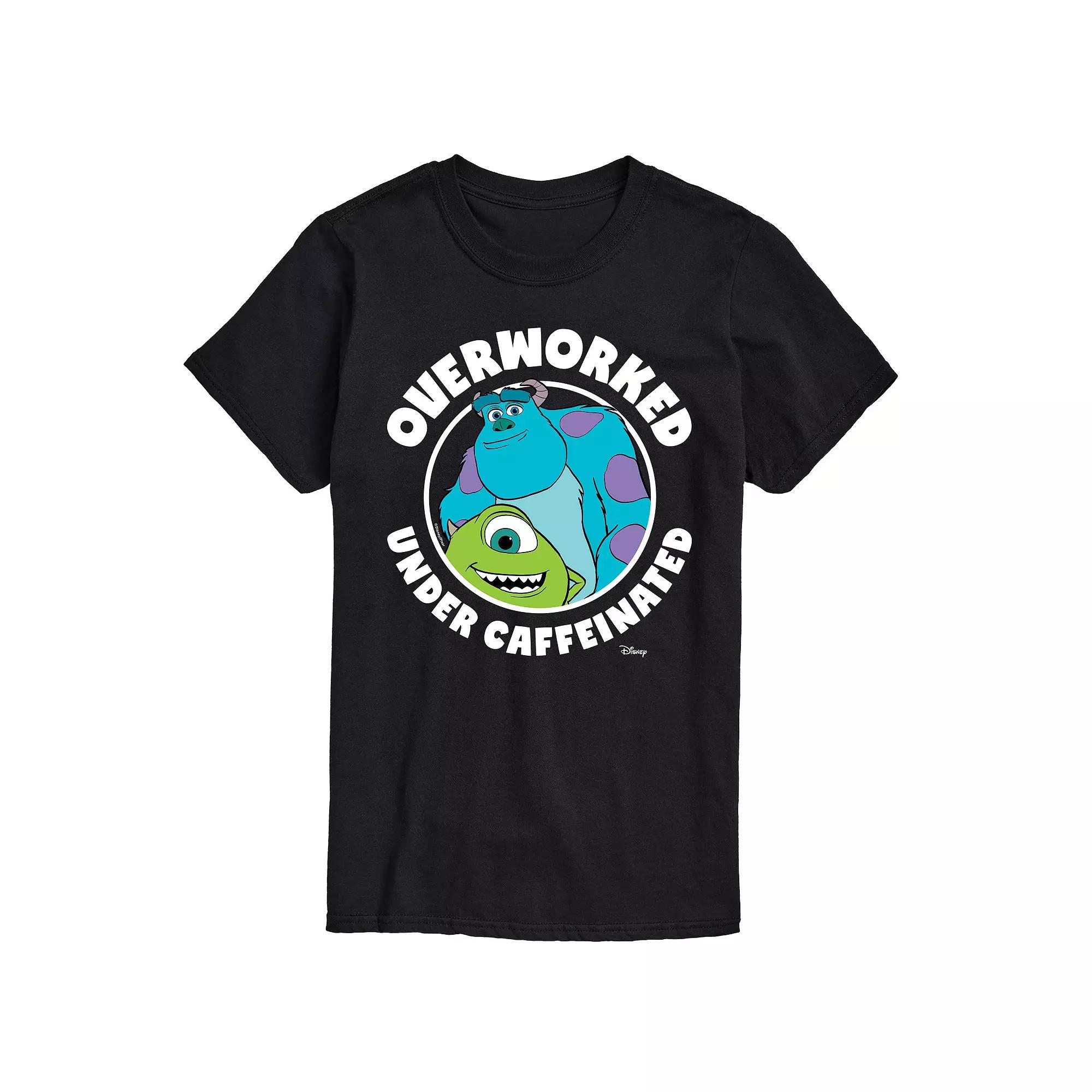 Disney / Pixar's Monsters At Work Men's Overworked Graphic Tee,  Product Image