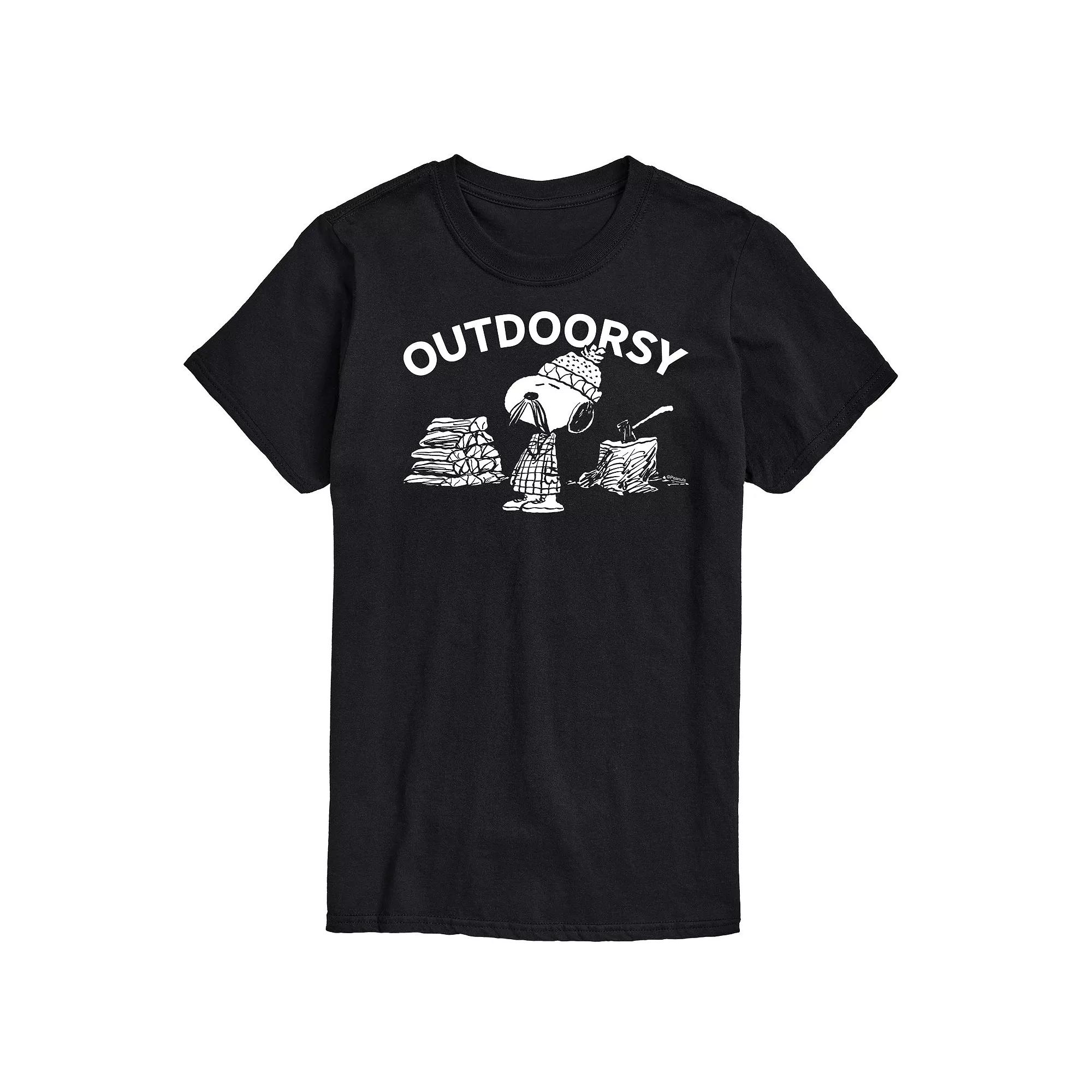 Men's Peanuts Outdoorsy Snoopy Graphic Tee,  Product Image