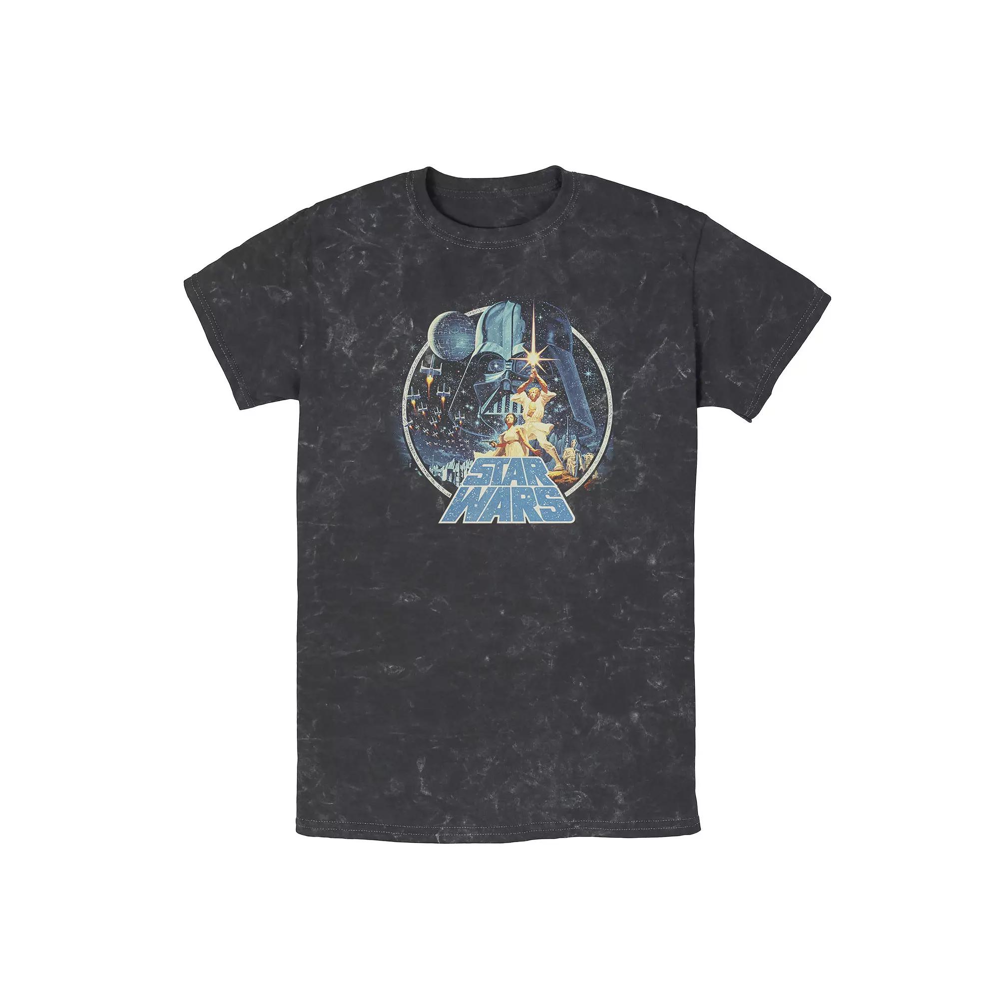 Men's Star Wars Group Victory Scene Retro Poster Tee,  Product Image