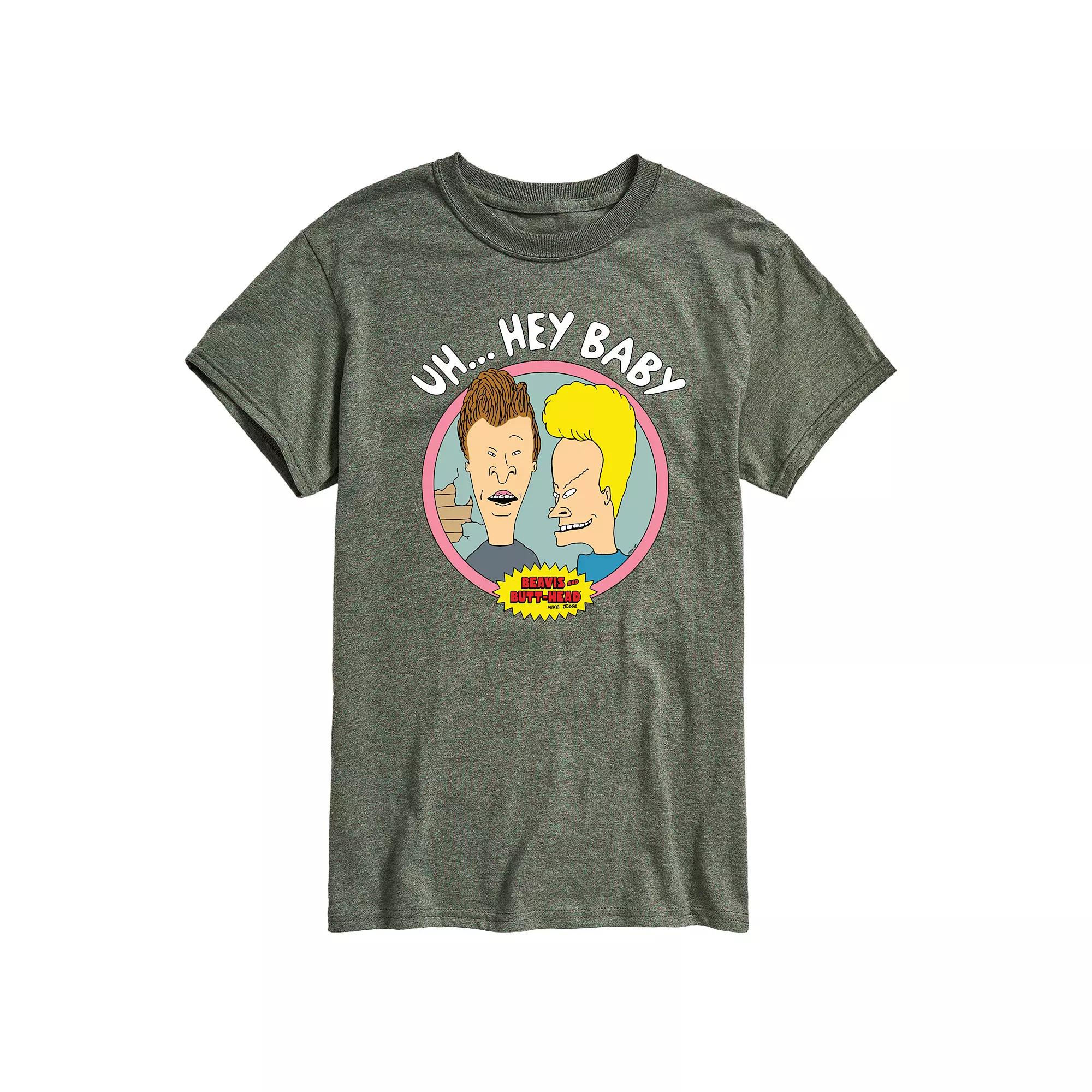 Men's Beavis & Butthead Uh... Hey Baby Graphic Tee,  Product Image