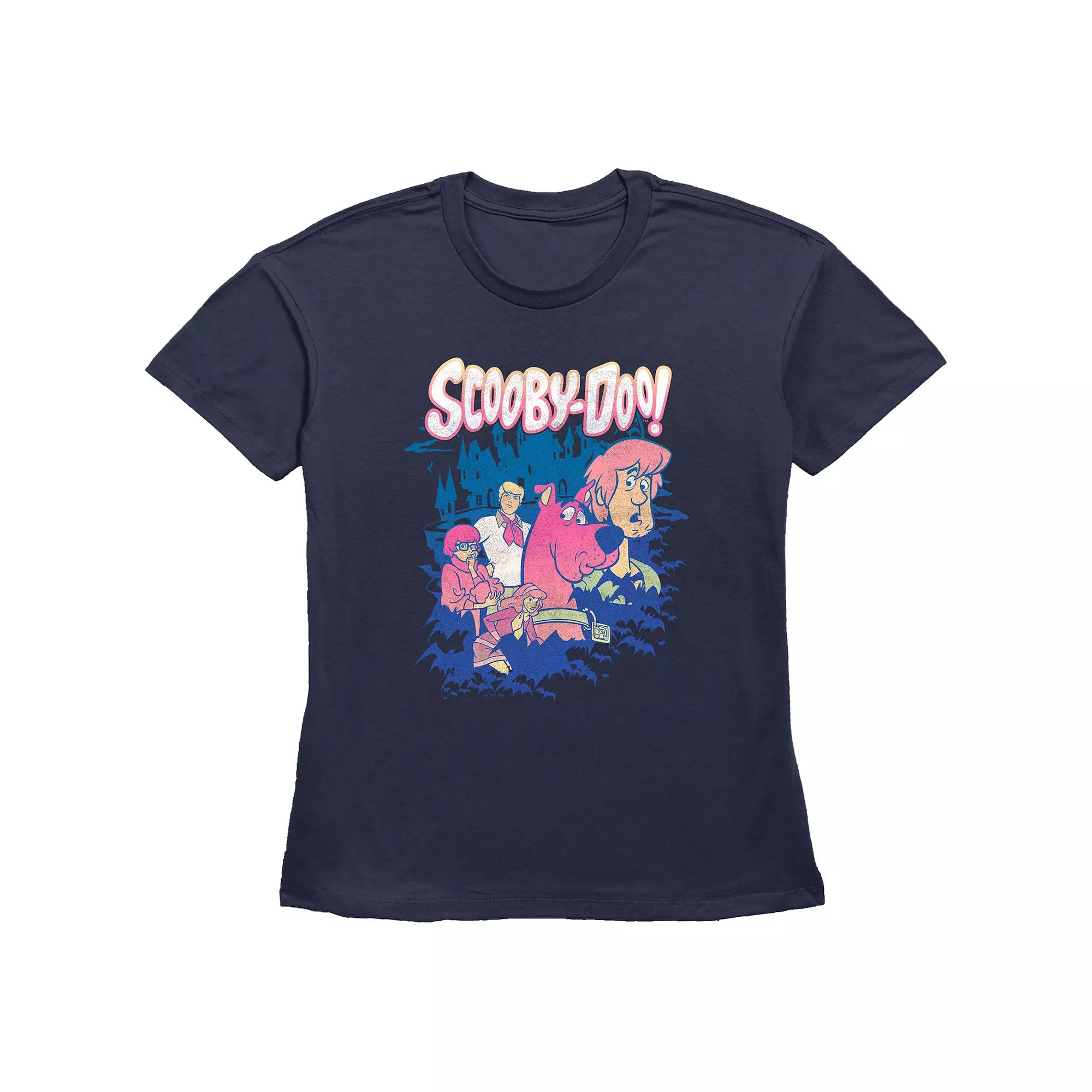 Juniors' Scooby-Doo Group Poster Graphic Tee, Women's, Size: Medium, Blue Product Image