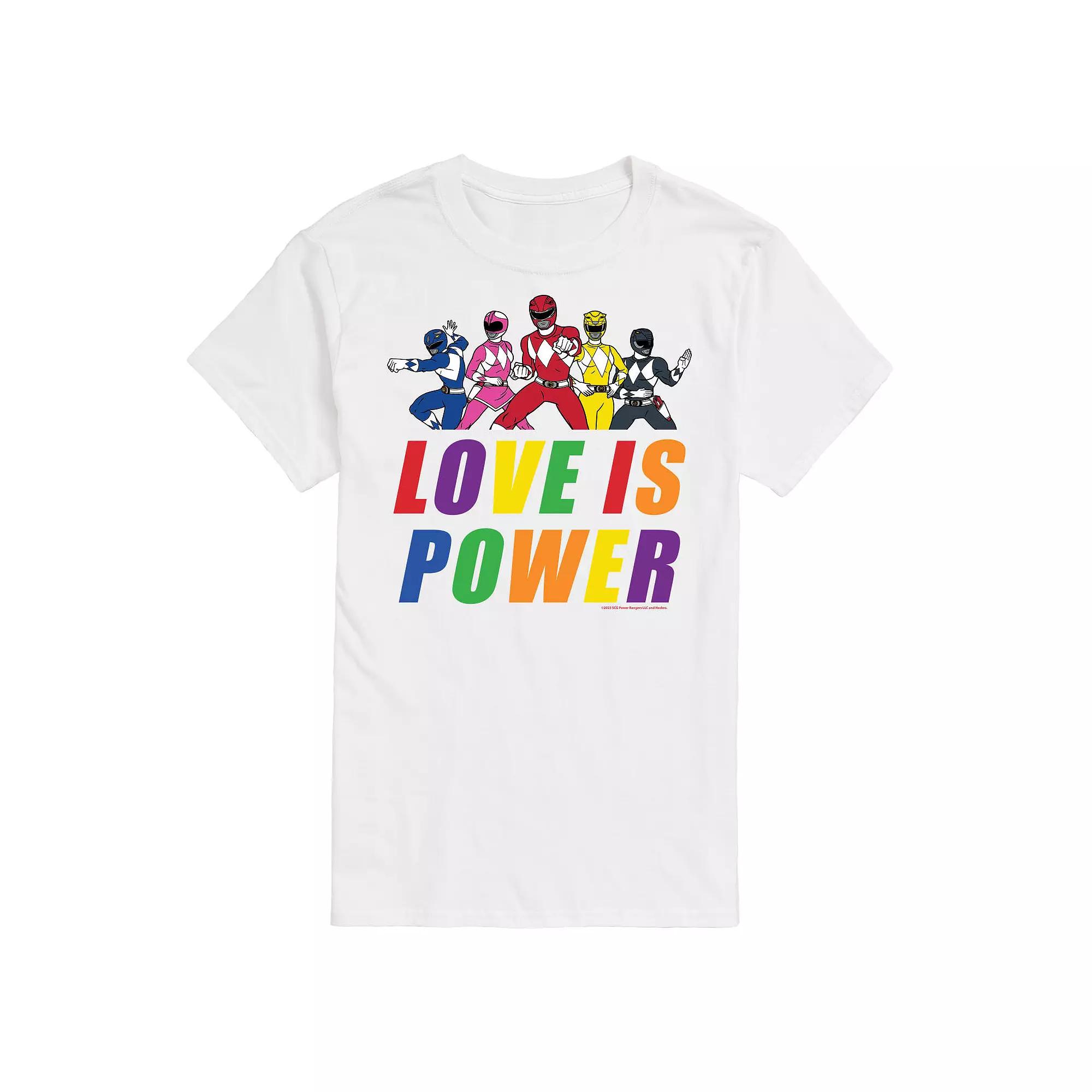 Big & Tall Power Rangers Love Is Power Graphic Tee, Men's,  Product Image