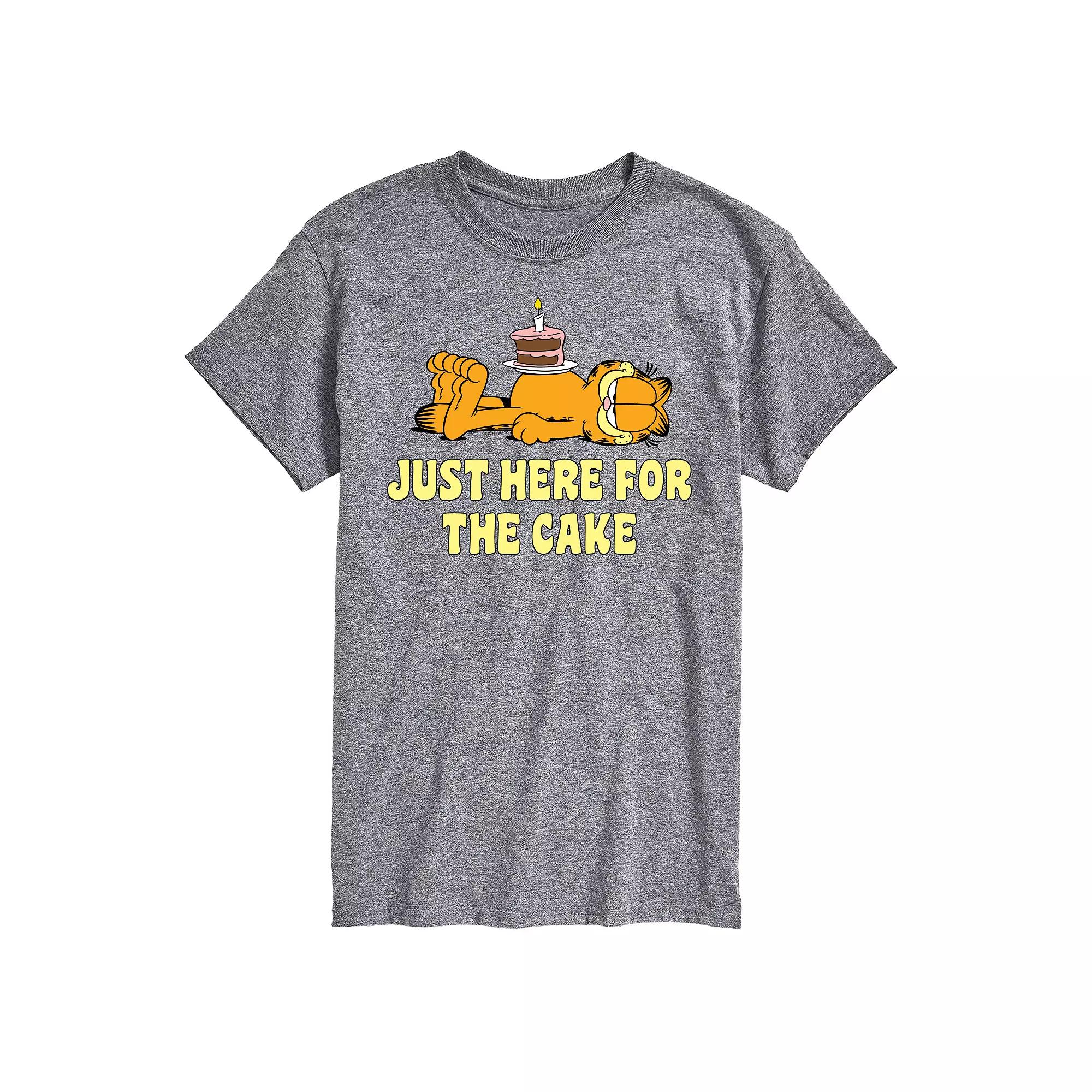 Big & Tall Garfield Here For Cake Graphic Tee, Men's,  Product Image