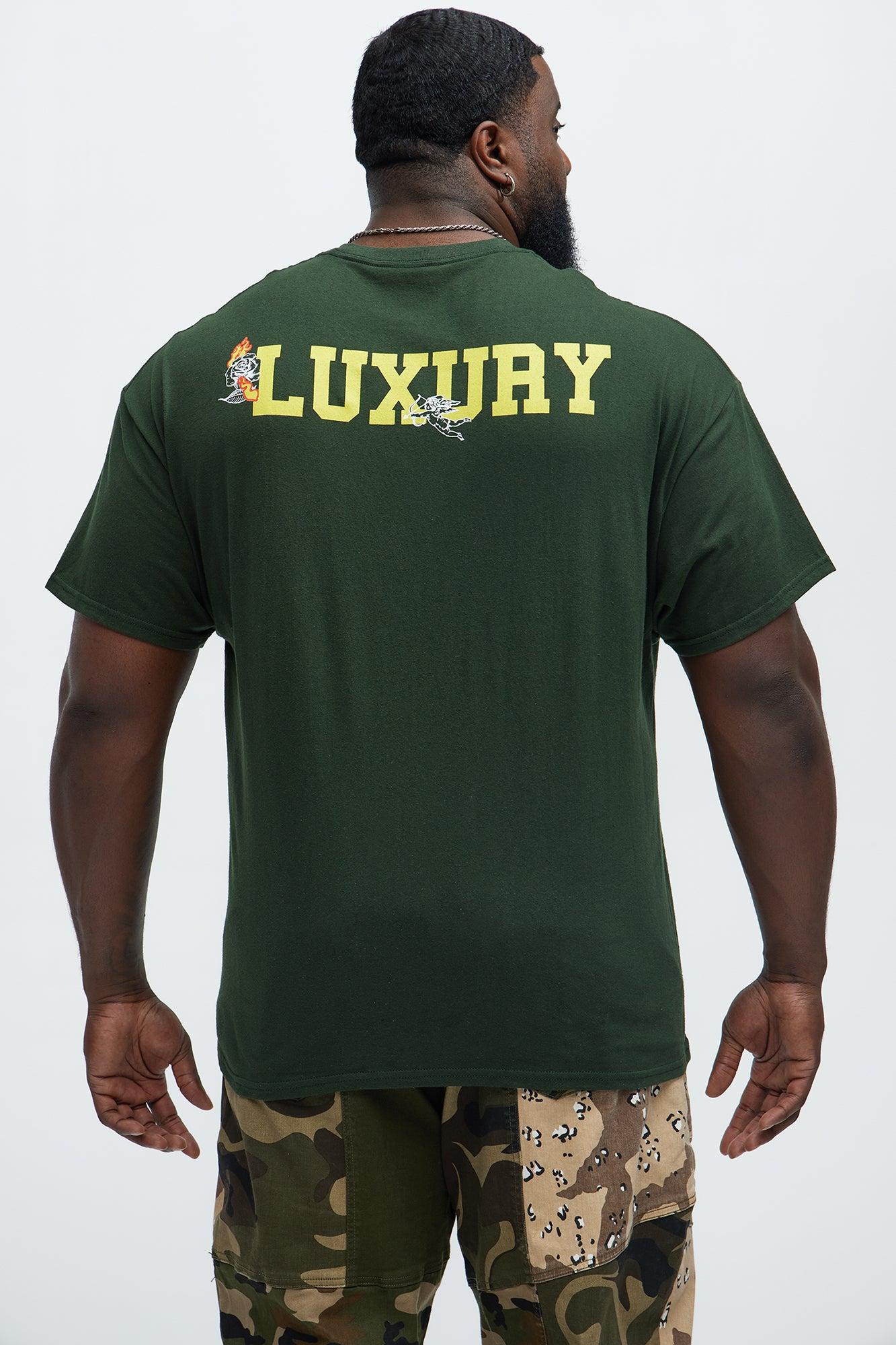 Luxury Is Hype Short Sleeve Tee - Hunter Green Product Image
