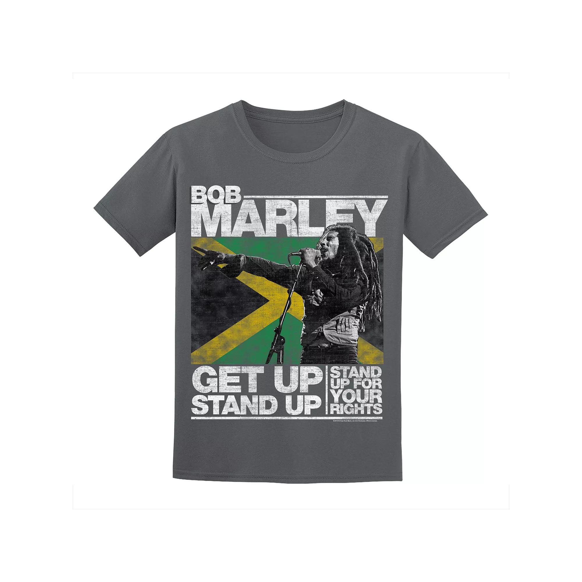 Men's Bob Marley Tee, Size: Small, Grey Product Image