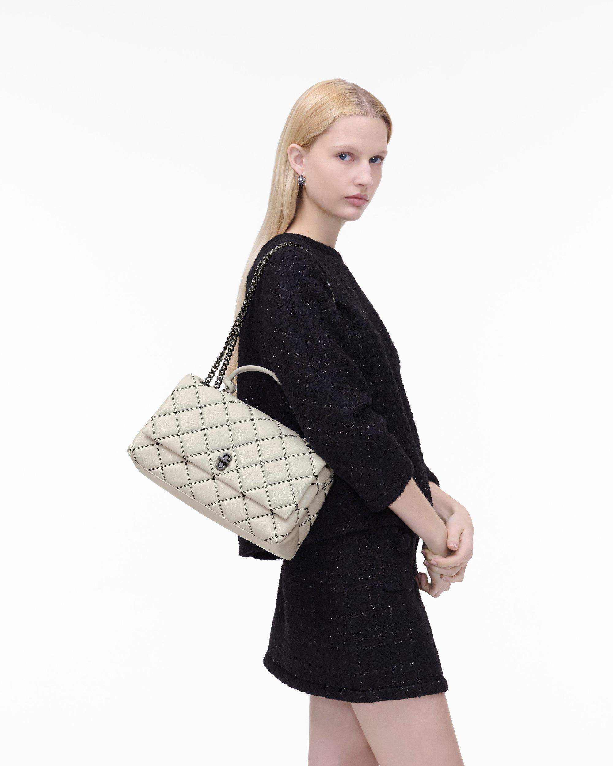 The Bi-Color Quilted Dual Convertible Shoulder Bag Product Image