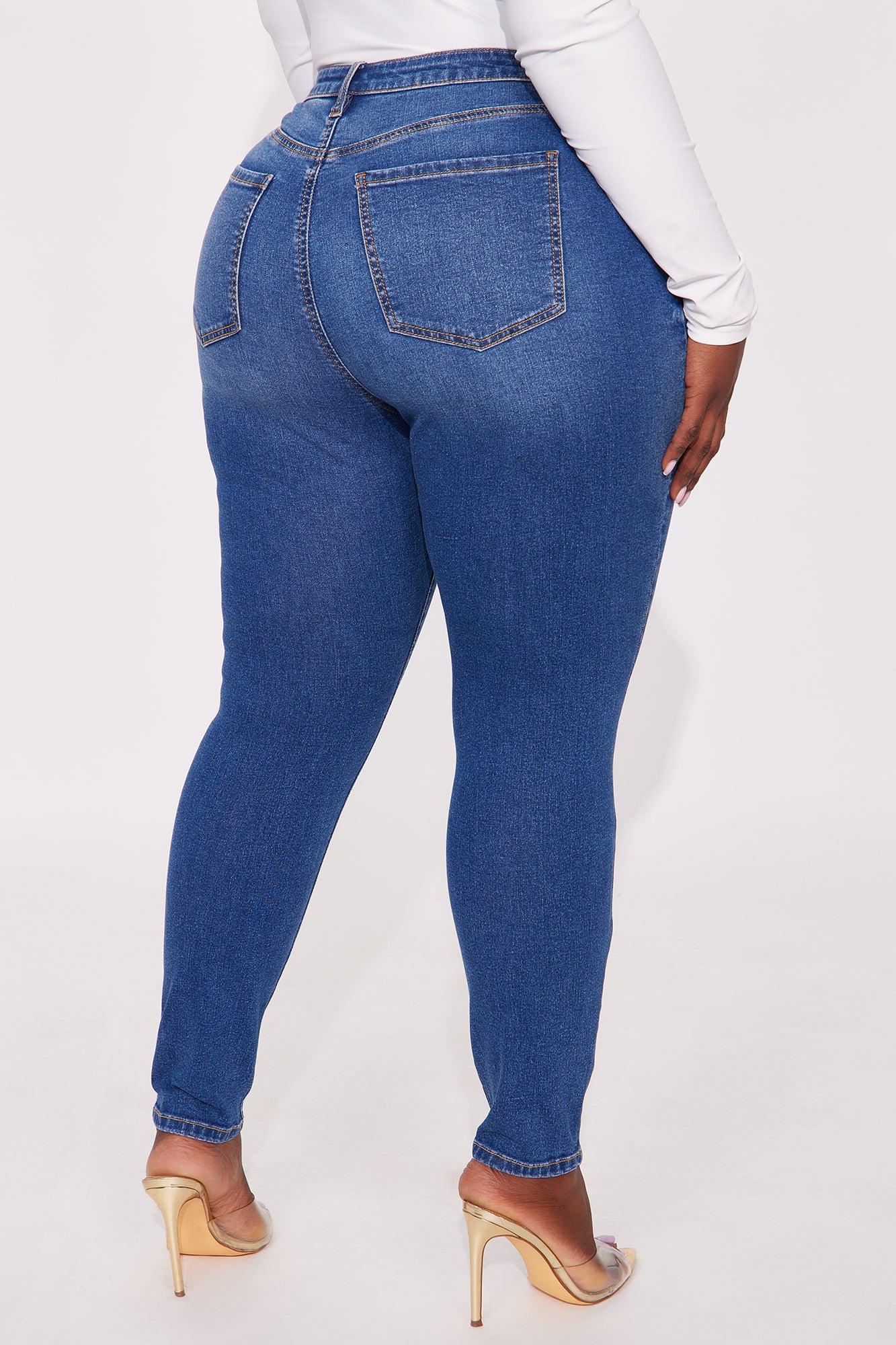 Sleek Fit Mid Rise Skinny Jean - Medium Wash Female Product Image