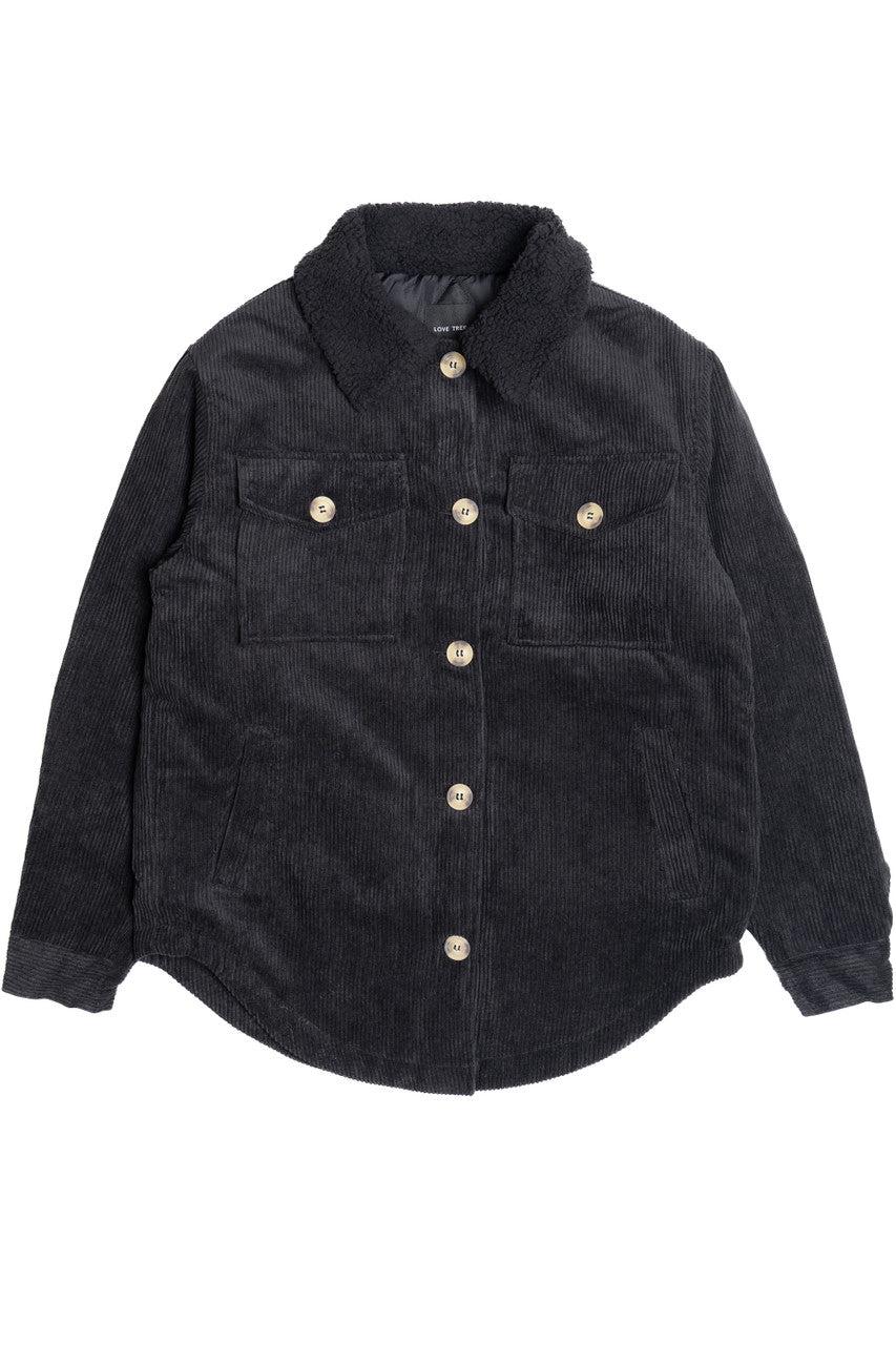Sherpa Trim Corduroy Jacket Product Image