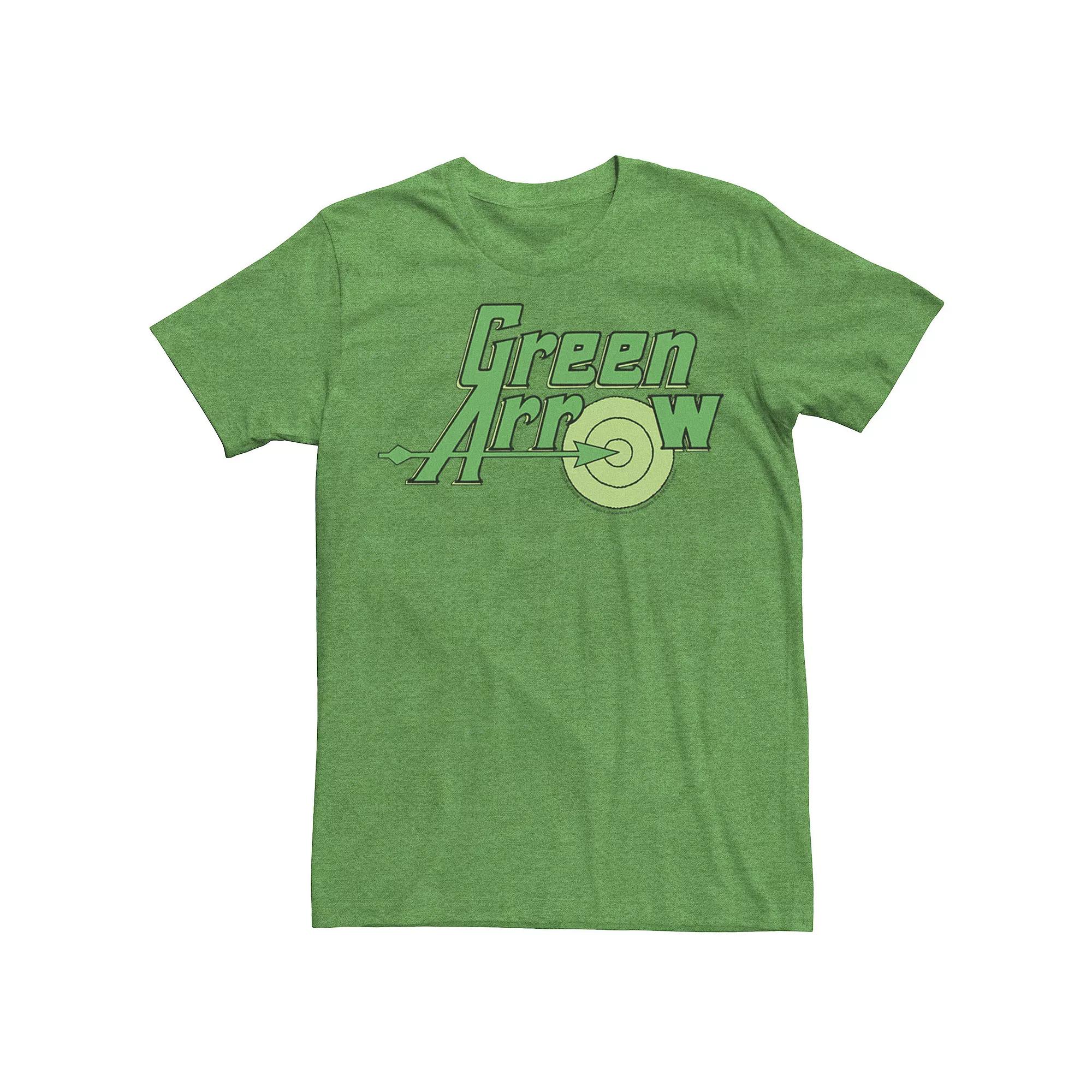 Men's DC Comics The Green Arrow Vintage Text Poster Tee,  Product Image