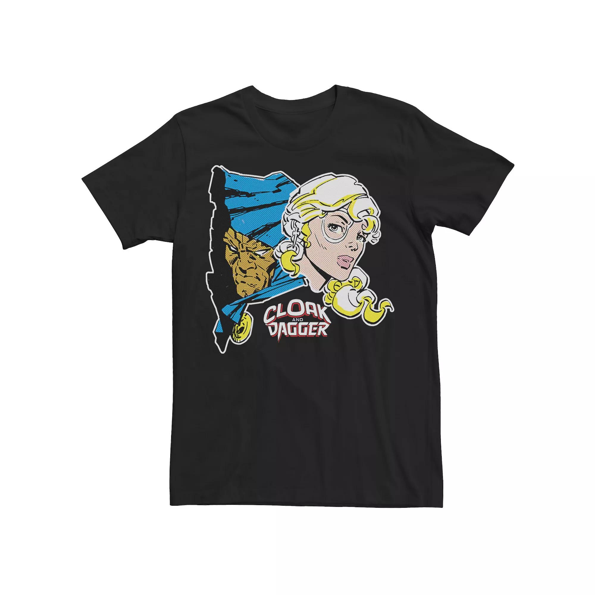 Men's Marvel Cloak & Dagger Partners In Crime Tee, Size: XXL, Black Product Image