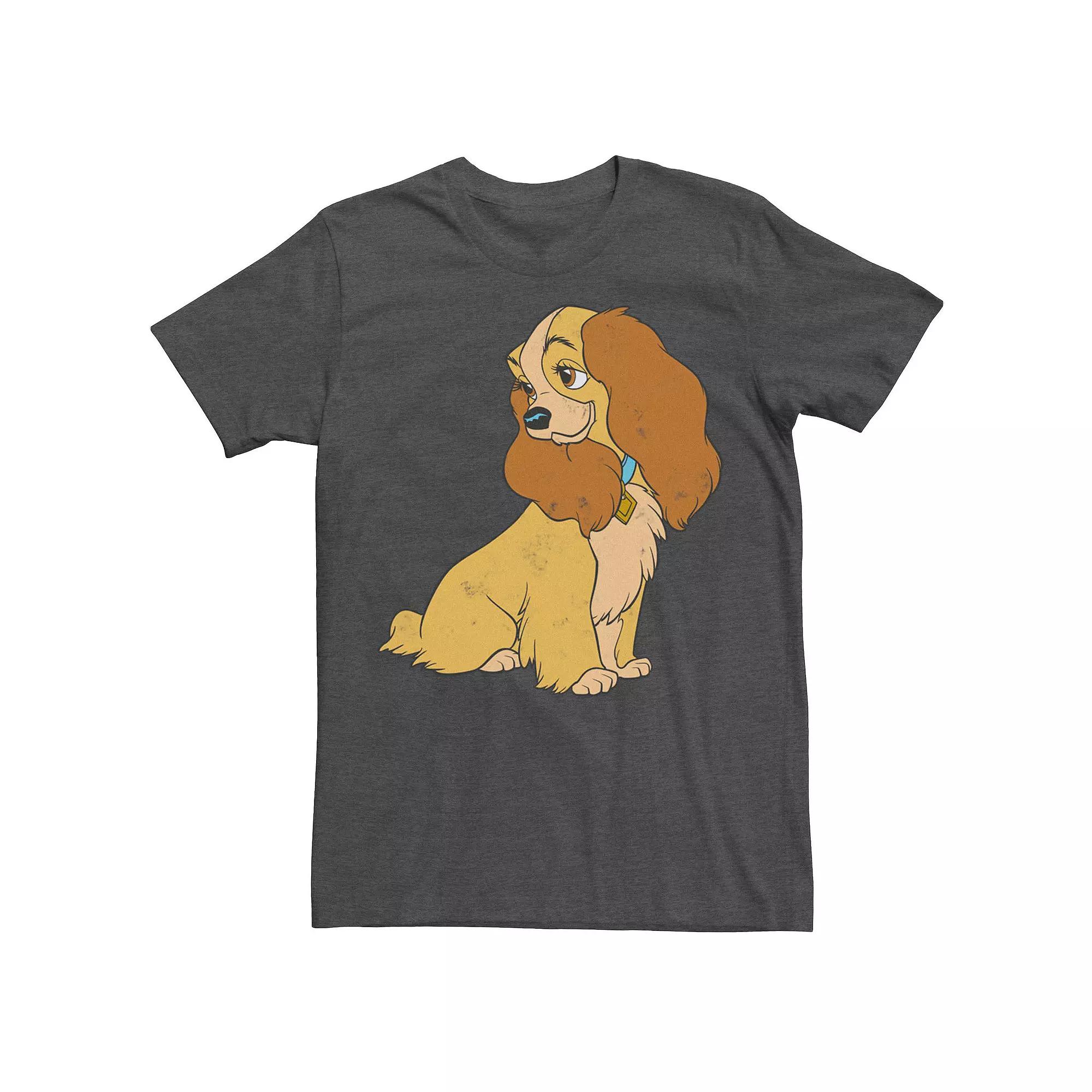 Disney's Lady And The Tramp Lady Simple Portrait Men's Tee,  Product Image
