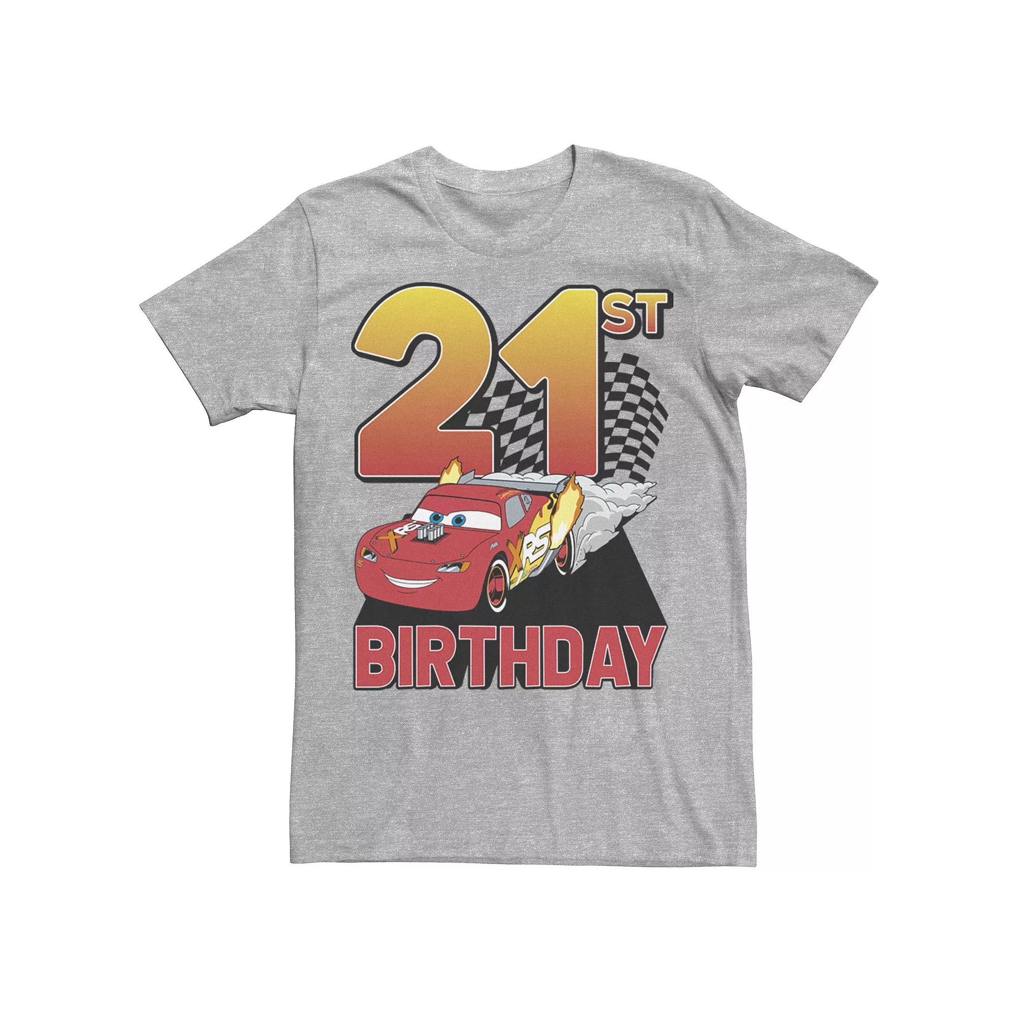 Disney / Pixar's Cars Lightning McQueen Men's 21st Birthday Tee,  Product Image